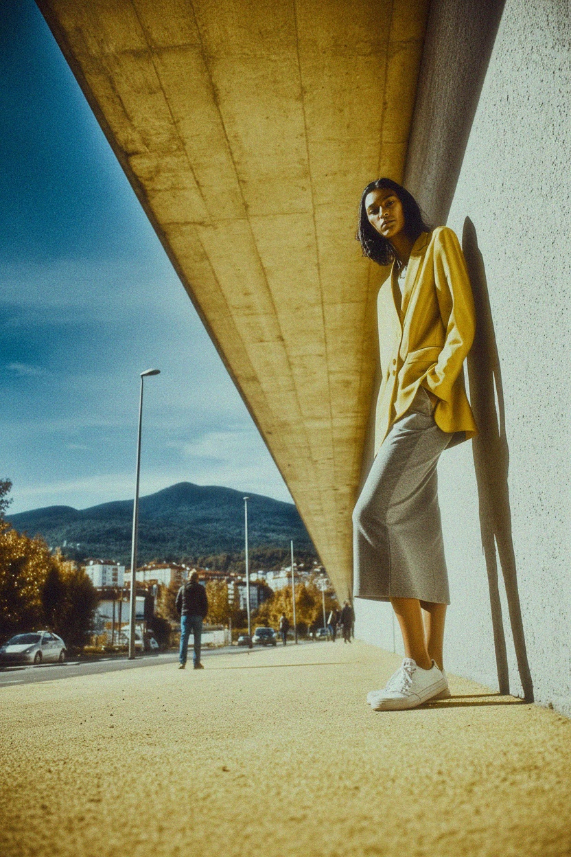 Form-Fitting Stretch Knit Midi Skirt zdjęcie 3