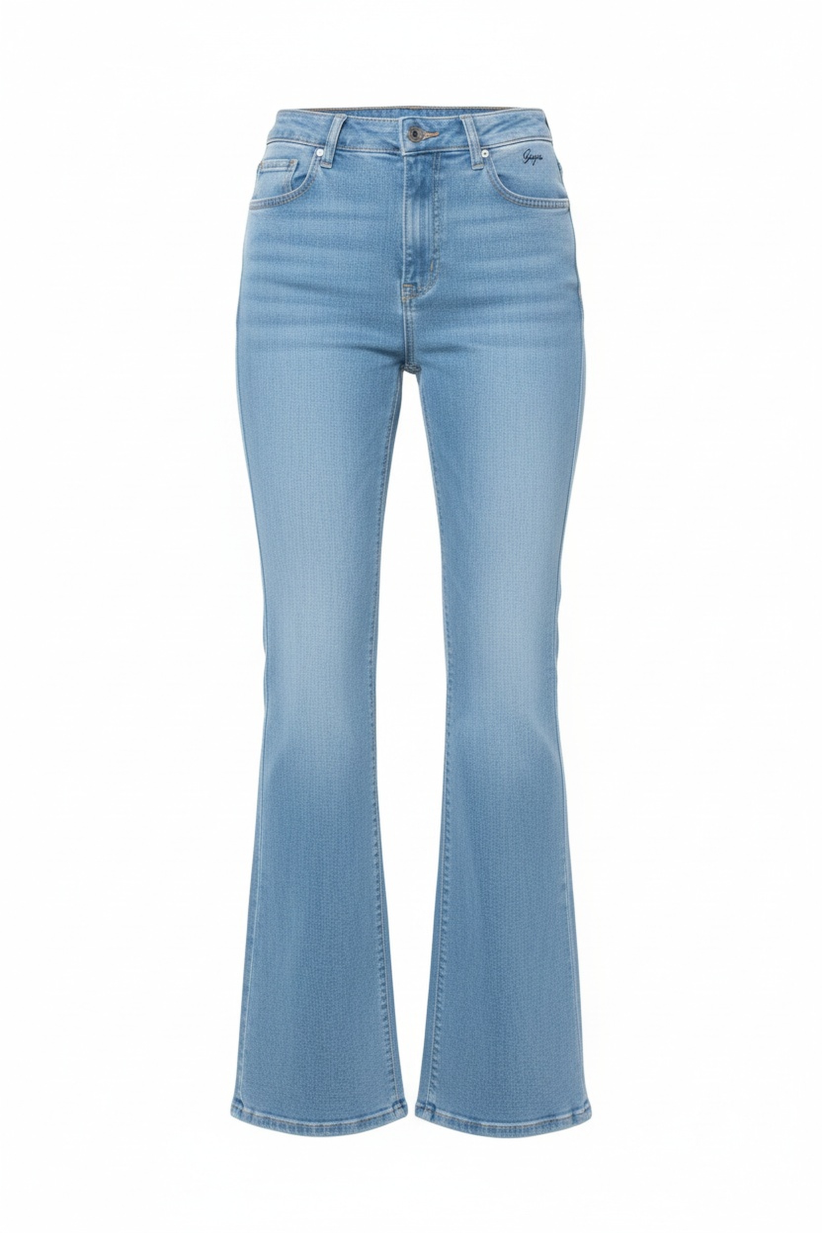 High-Waist Flared Denim Jeans zdjęcie 1