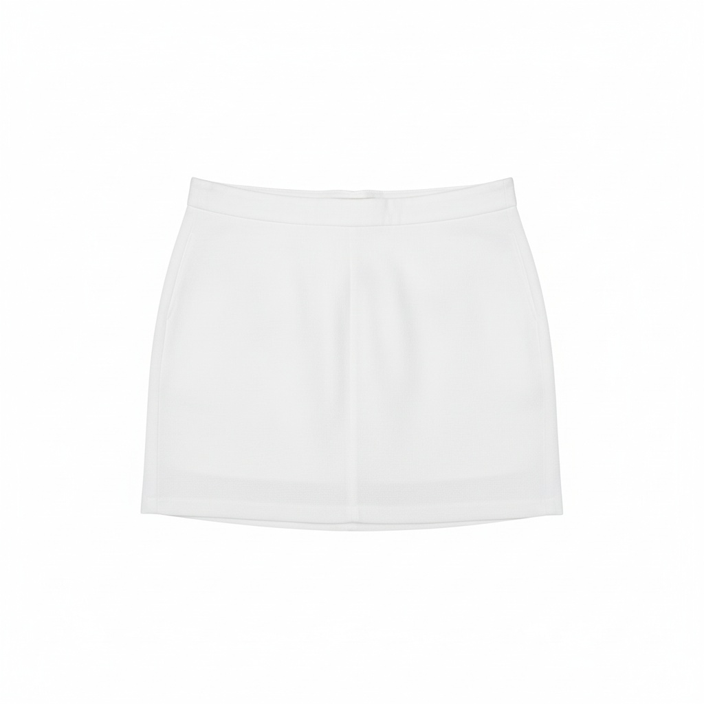 Versatile White Mini Skirt zdjęcie 1