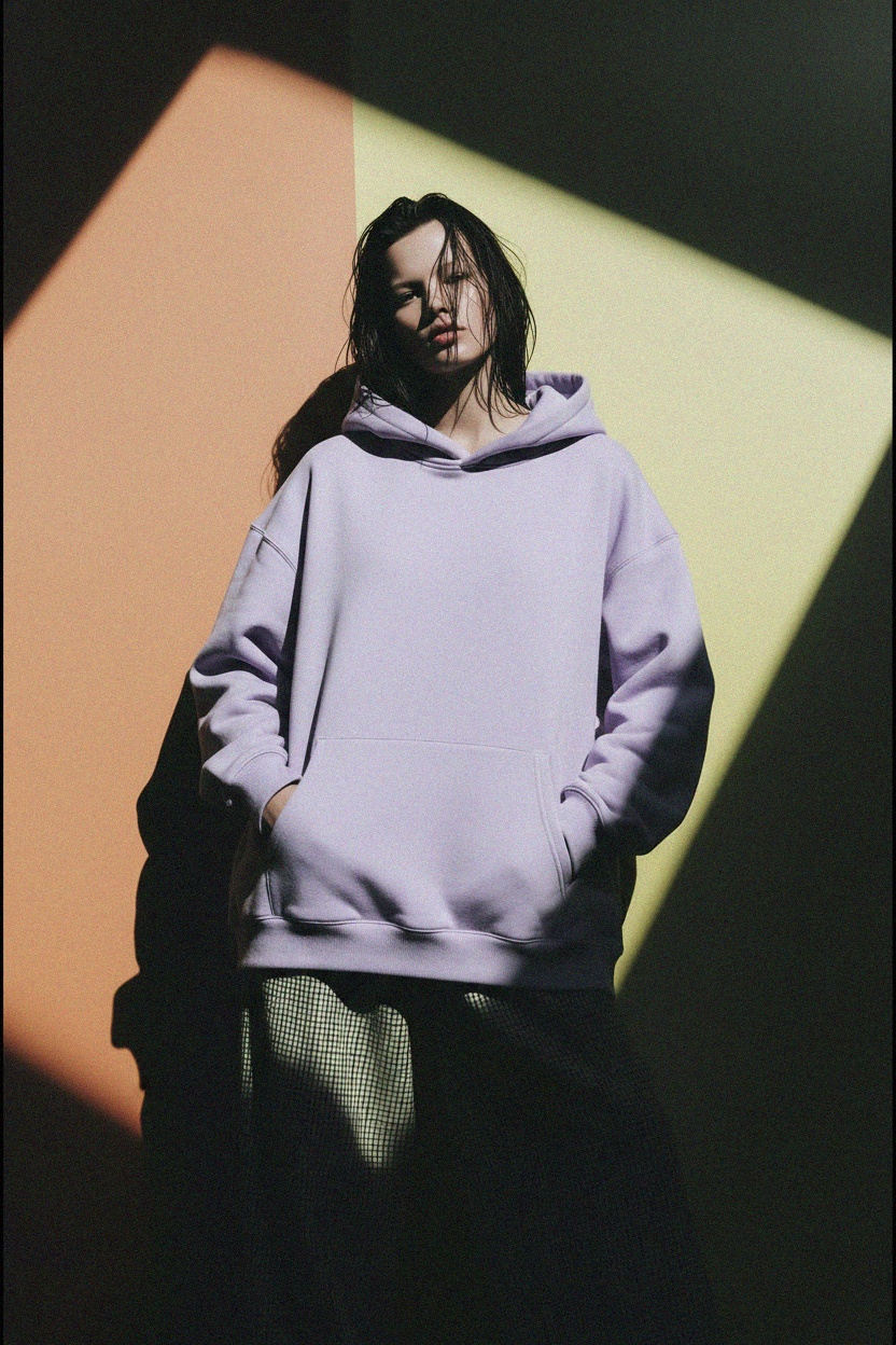 Oversized Lavender Hoodie zdjęcie 2