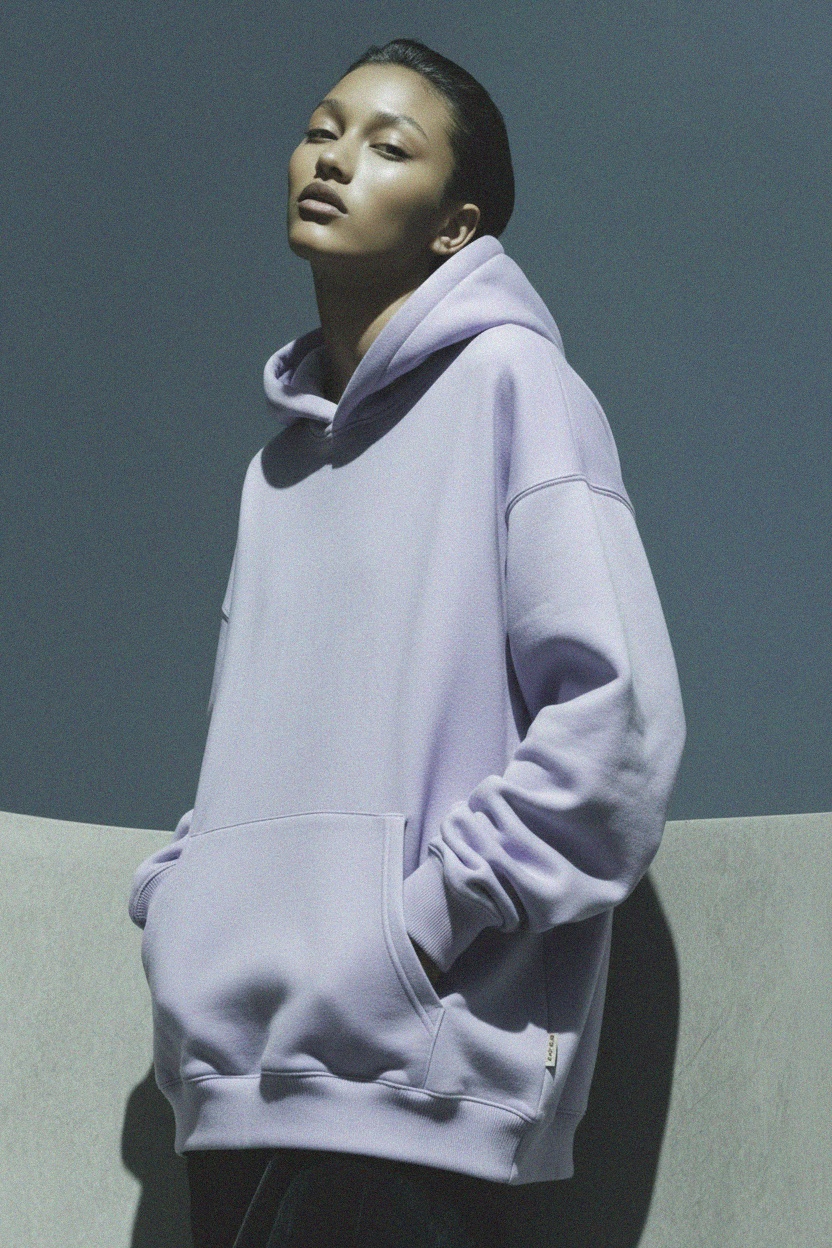 Oversized Lavender Hoodie zdjęcie 3