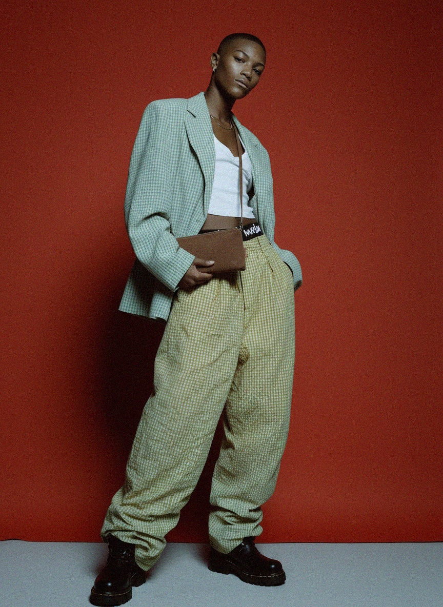 LE COLLET Brązowa saszetka zapinana na zamek z efektem zamszu zdjęcie 3