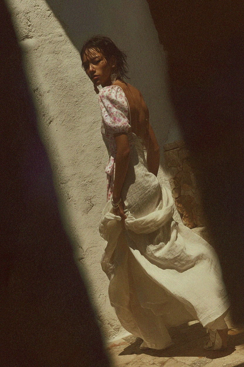 Floral Wrap Midi Dress with Ruffle Detail zdjęcie 4