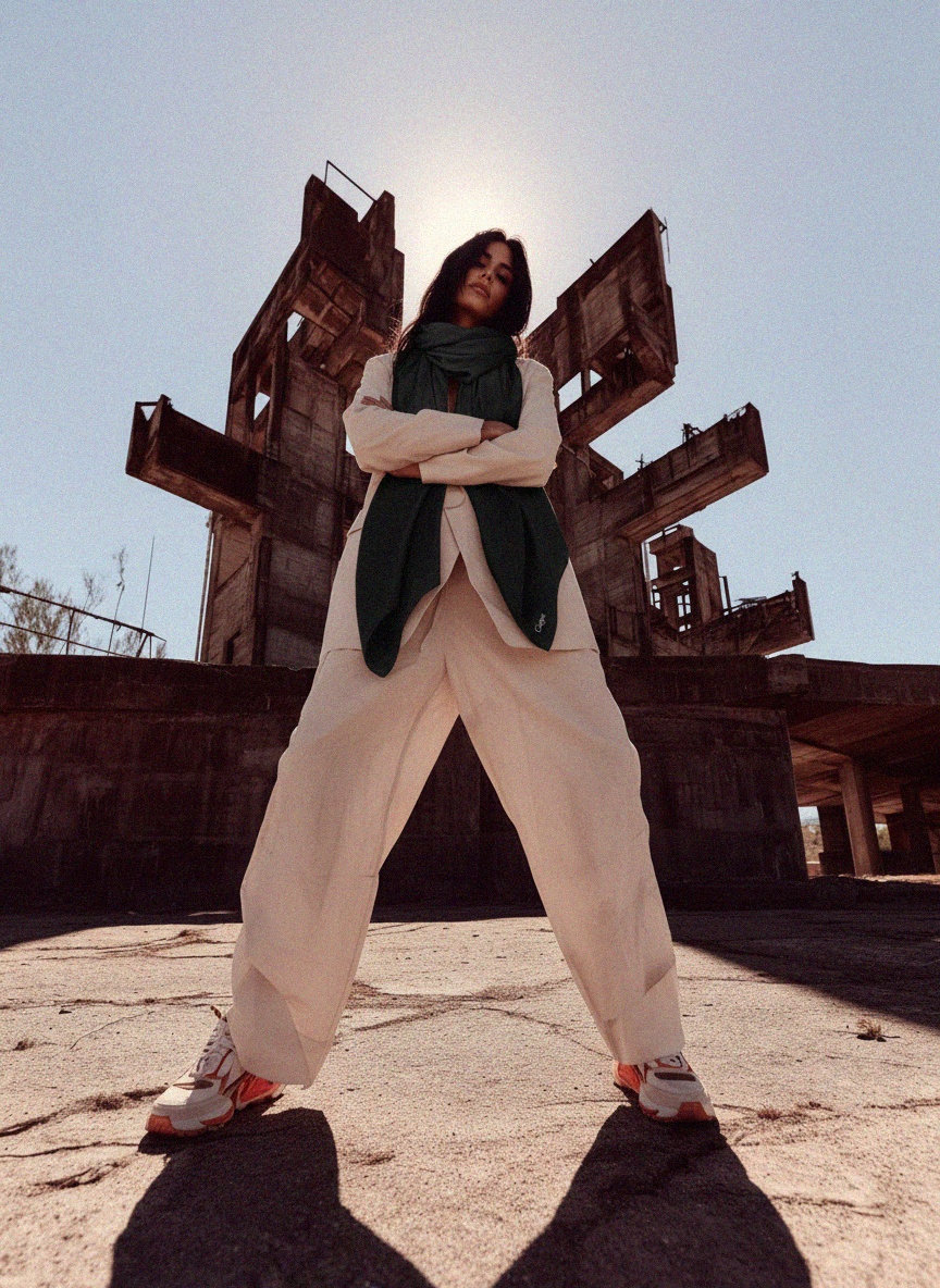 Klasyczny czarny szalik jedwabny zdjęcie 3