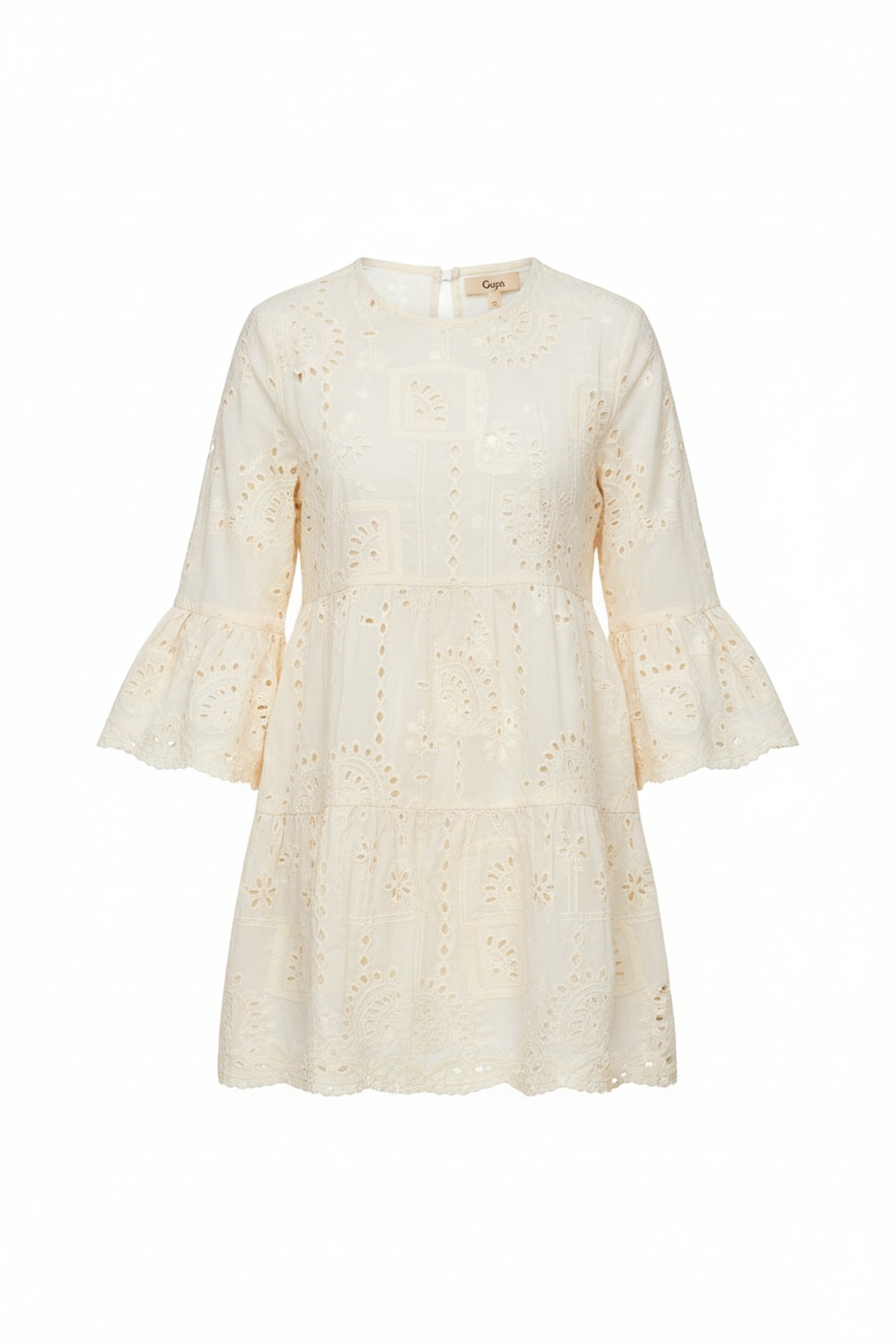 Embroidered Eyelet Mini Dress zdjęcie 1