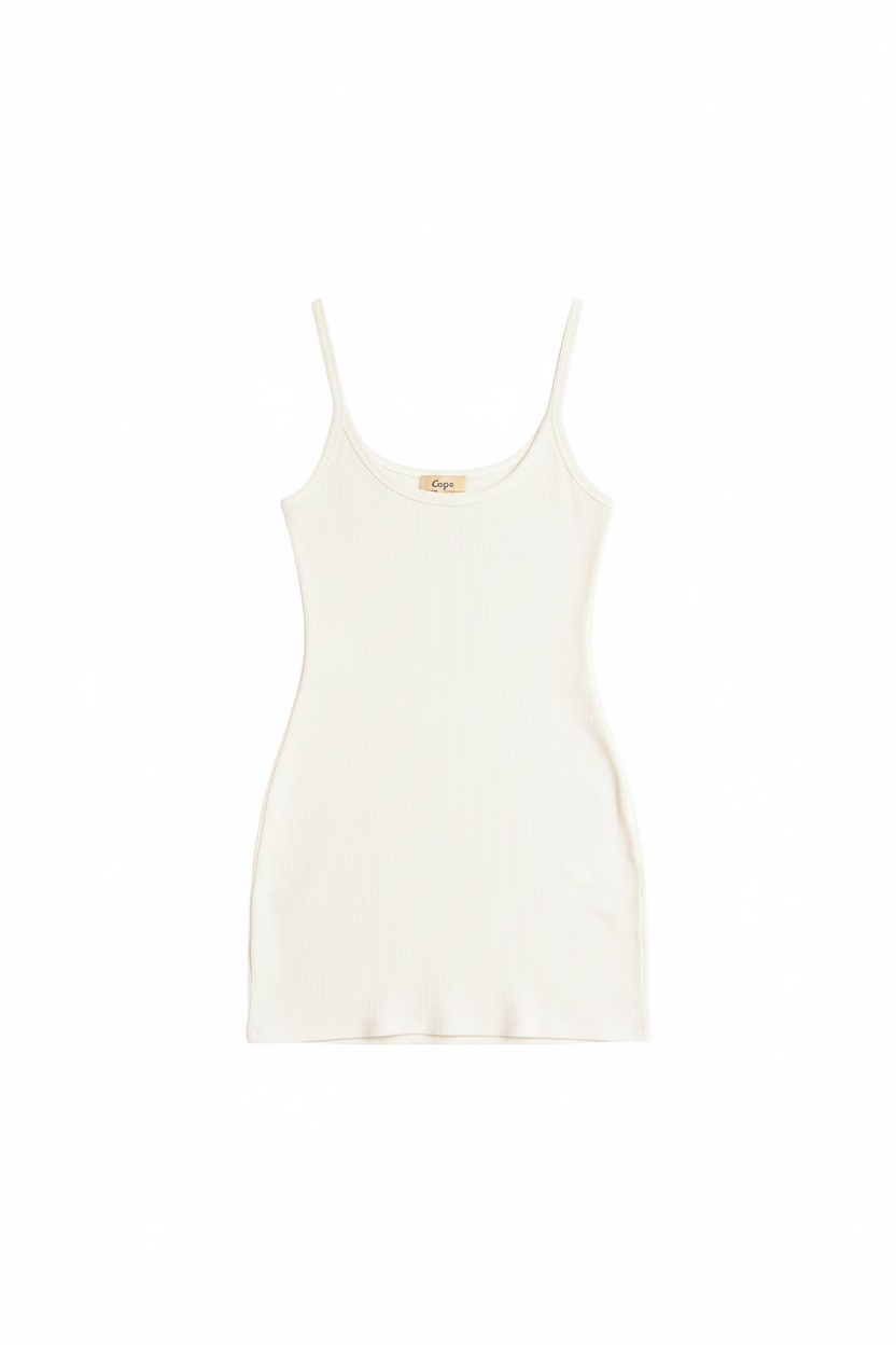 Mini sukienka żebrowana zdjęcie 1