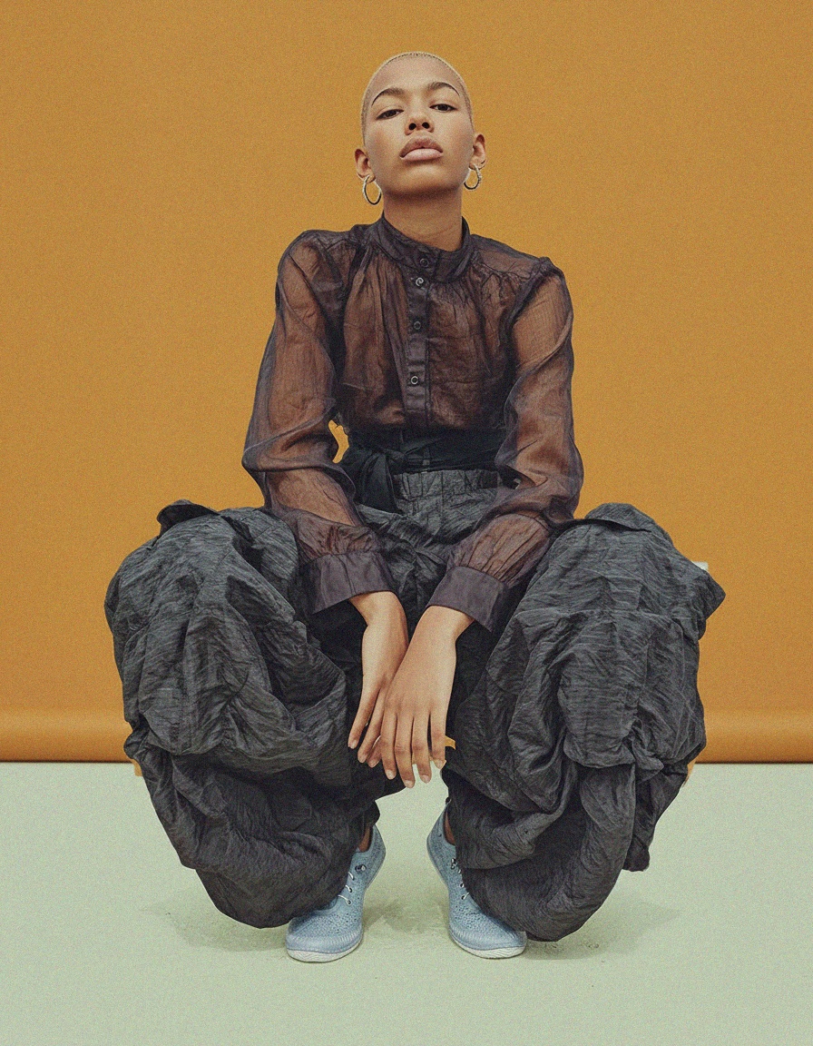 Light Blue Perforated Slip-On Casual Sneakers zdjęcie 3