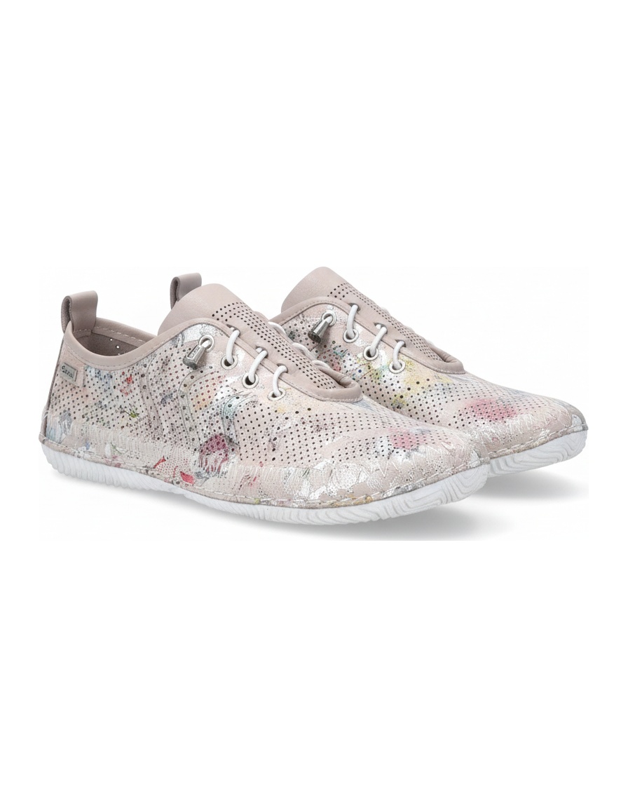 Perforated Floral Slip-On Sneakers zdjęcie 1
