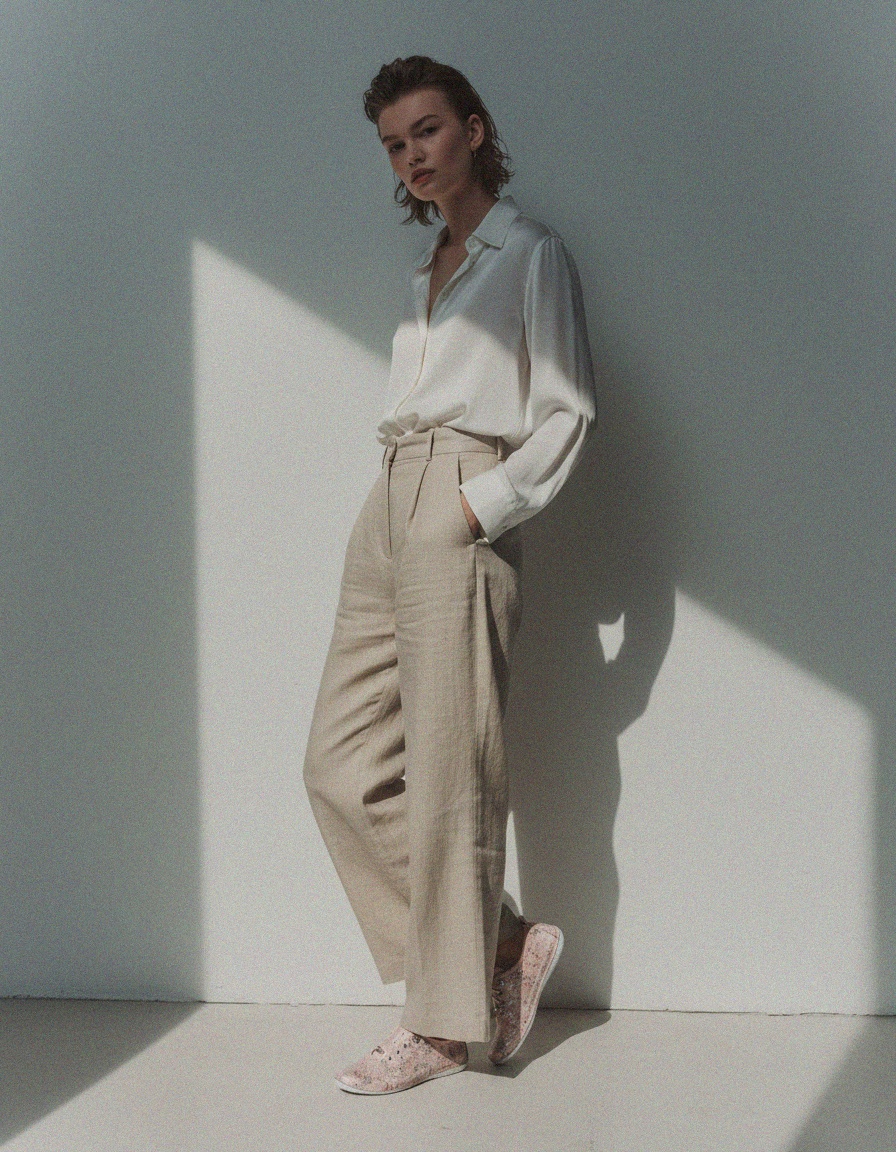 Pink Floral Perforated Casual Sneakers zdjęcie 3