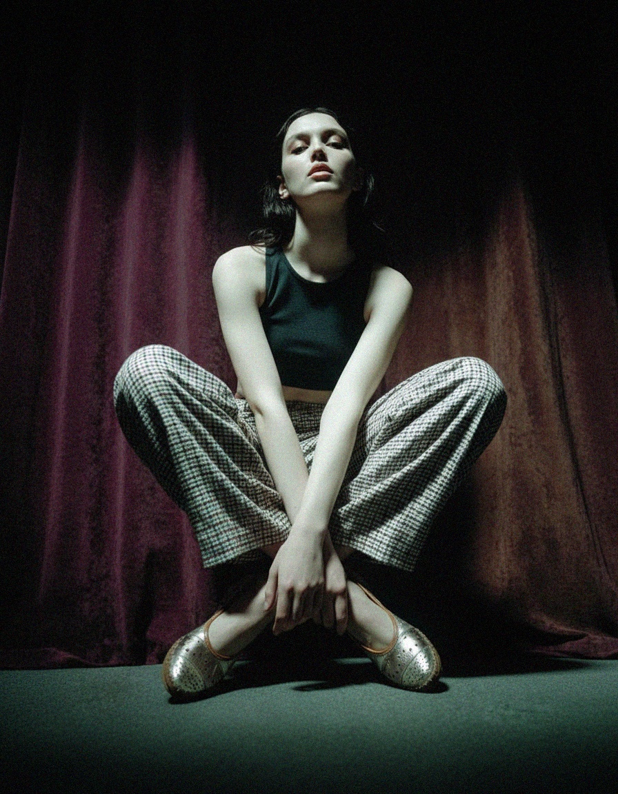 Metallic Perforated Slip-On Comfort Flats zdjęcie 2