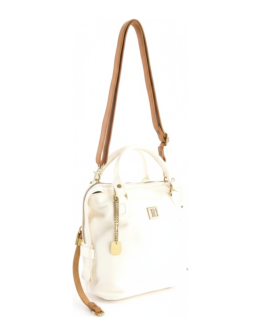 Chic White Handbag with Adjustable Shoulder Strap zdjęcie 1
