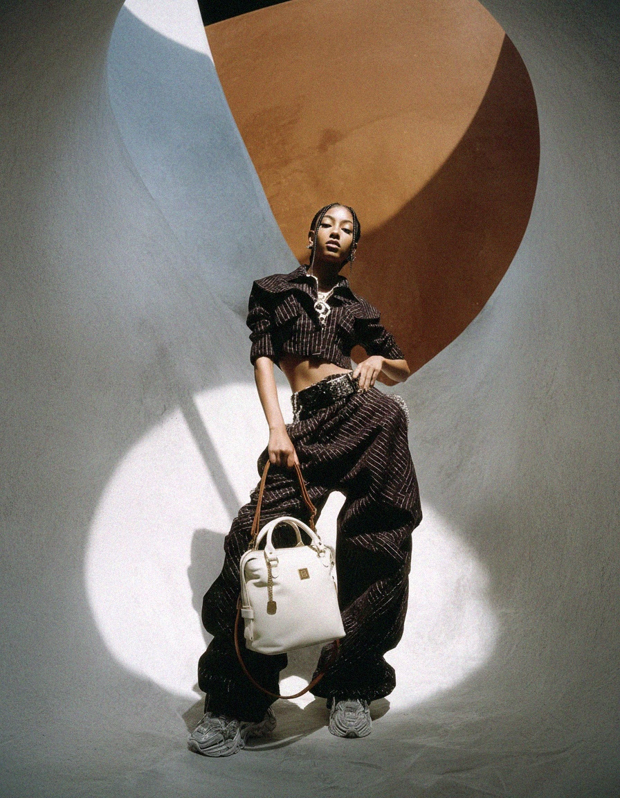 Chic White Handbag with Adjustable Shoulder Strap zdjęcie 2