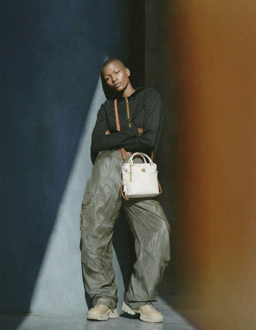 Chic White Handbag with Adjustable Shoulder Strap zdjęcie 3