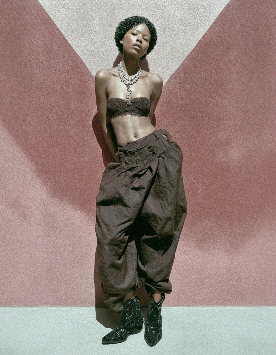 Black Studded Western Ankle Boots zdjęcie 3