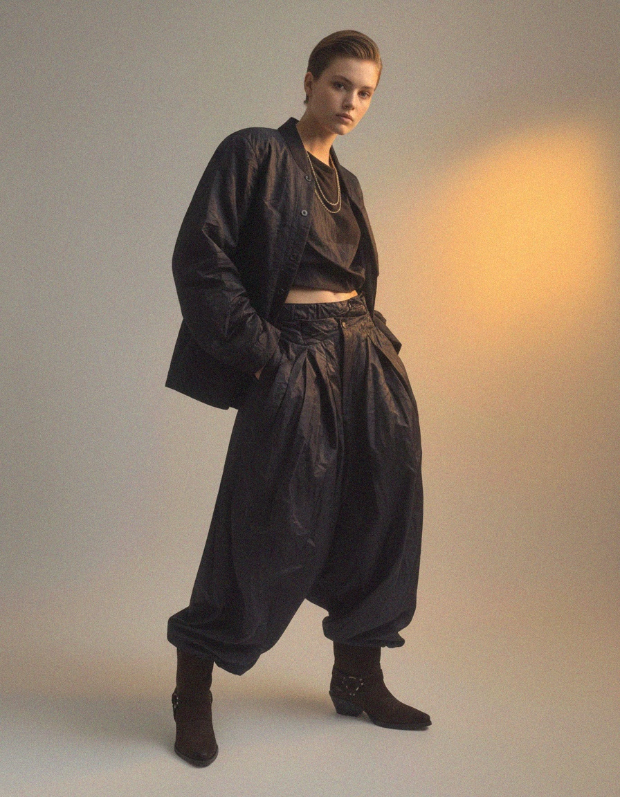 Dark Brown Suede Western Ankle Boots with Harness Detail zdjęcie 3