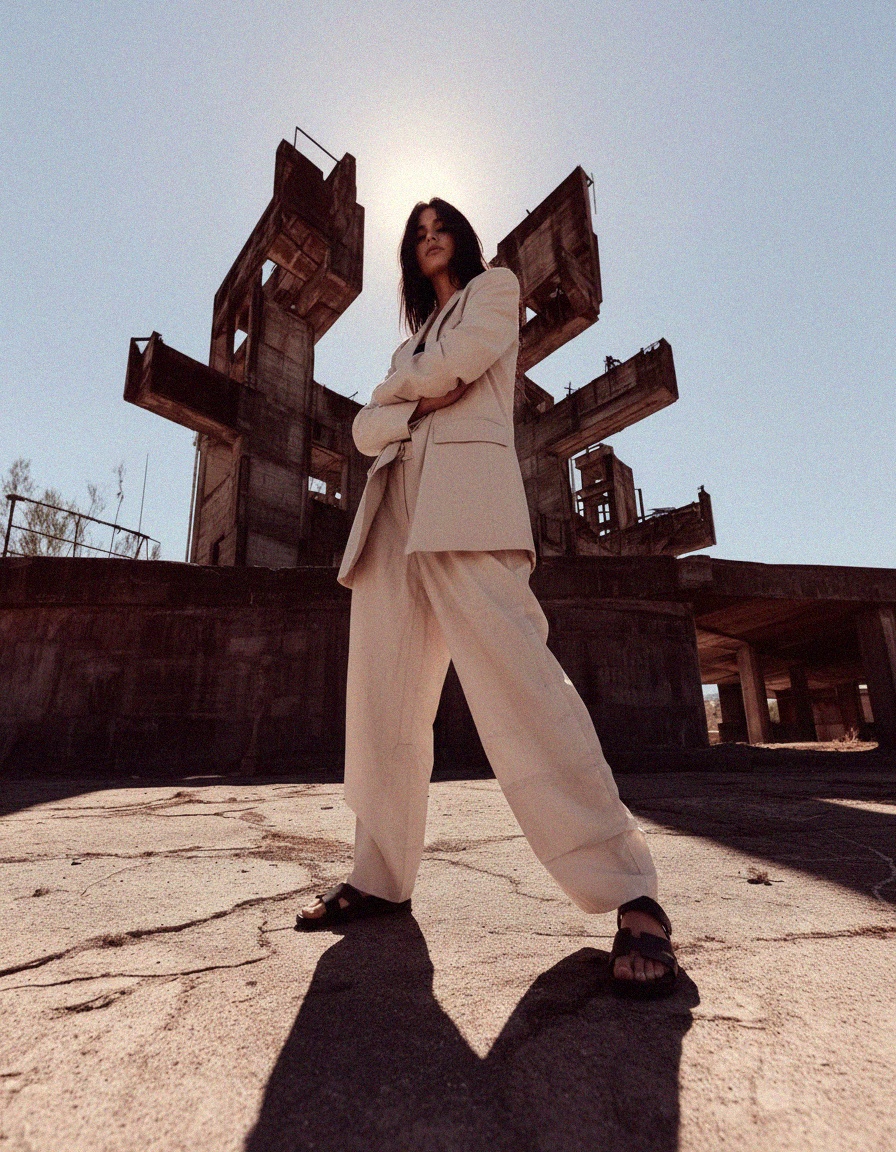 Black Flat Sandals with Adjustable Strap zdjęcie 3