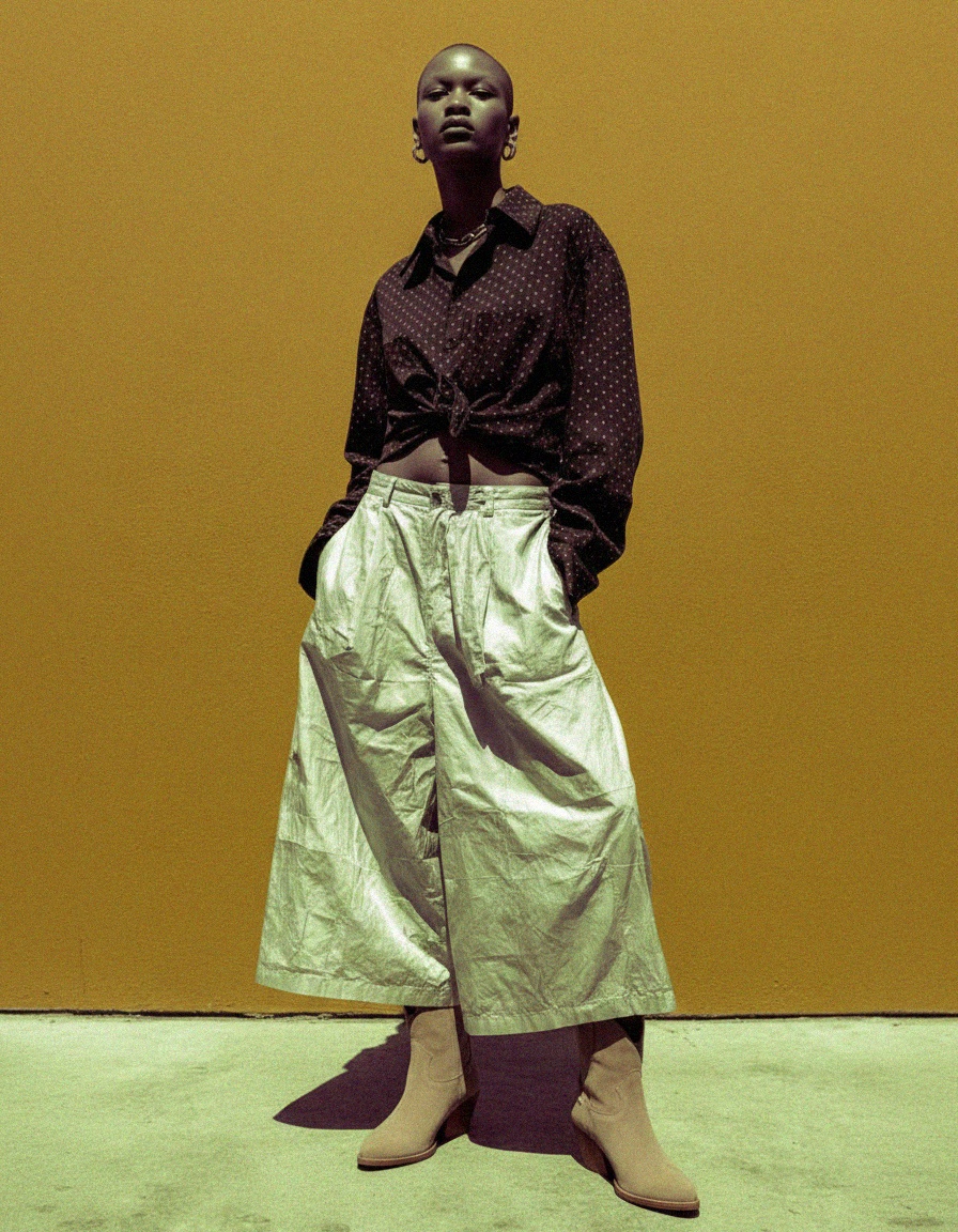 Beige Suede Western Ankle Boots with Block Heel zdjęcie 3