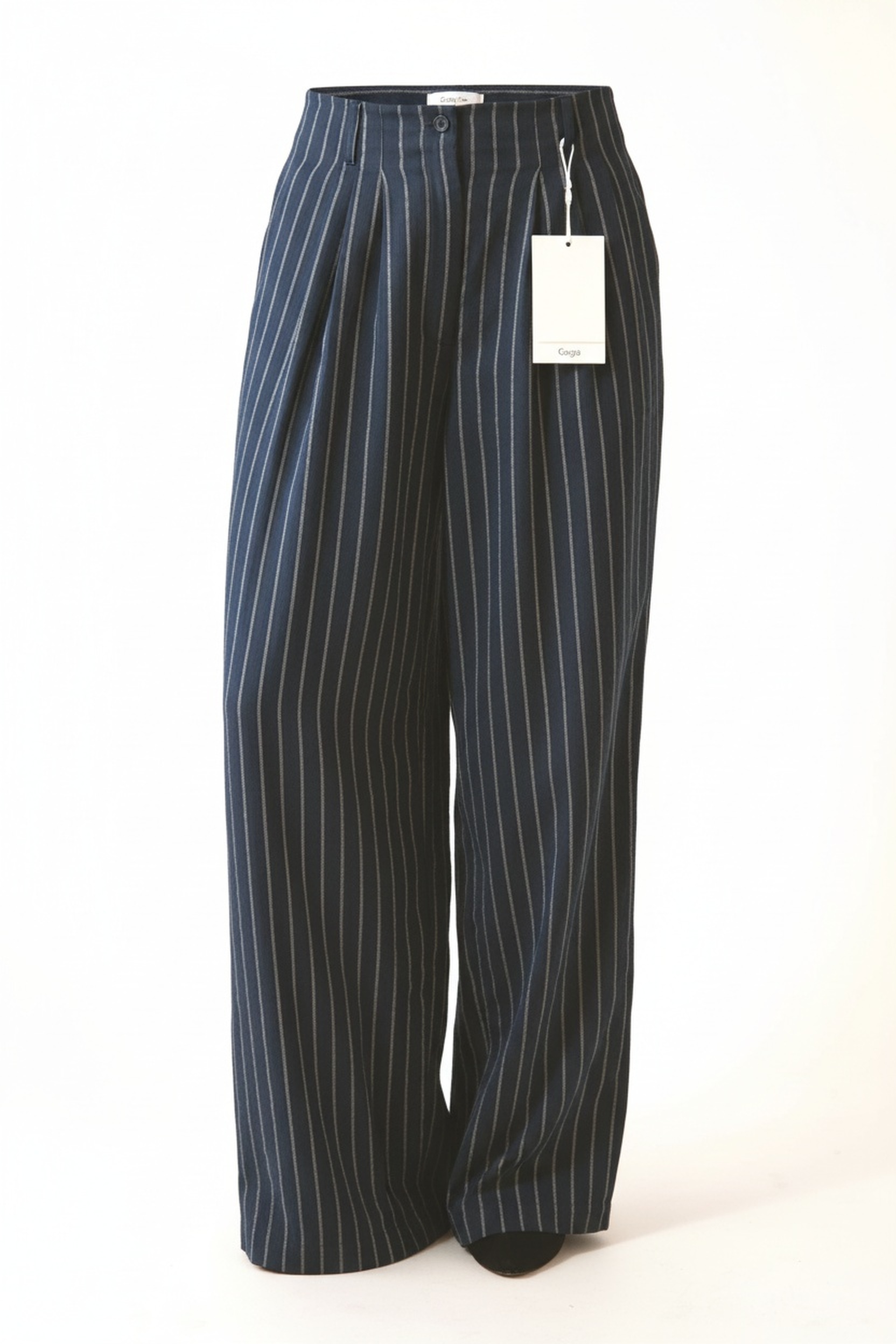 Chic Pinstripe Wide-Leg Pants zdjęcie 1