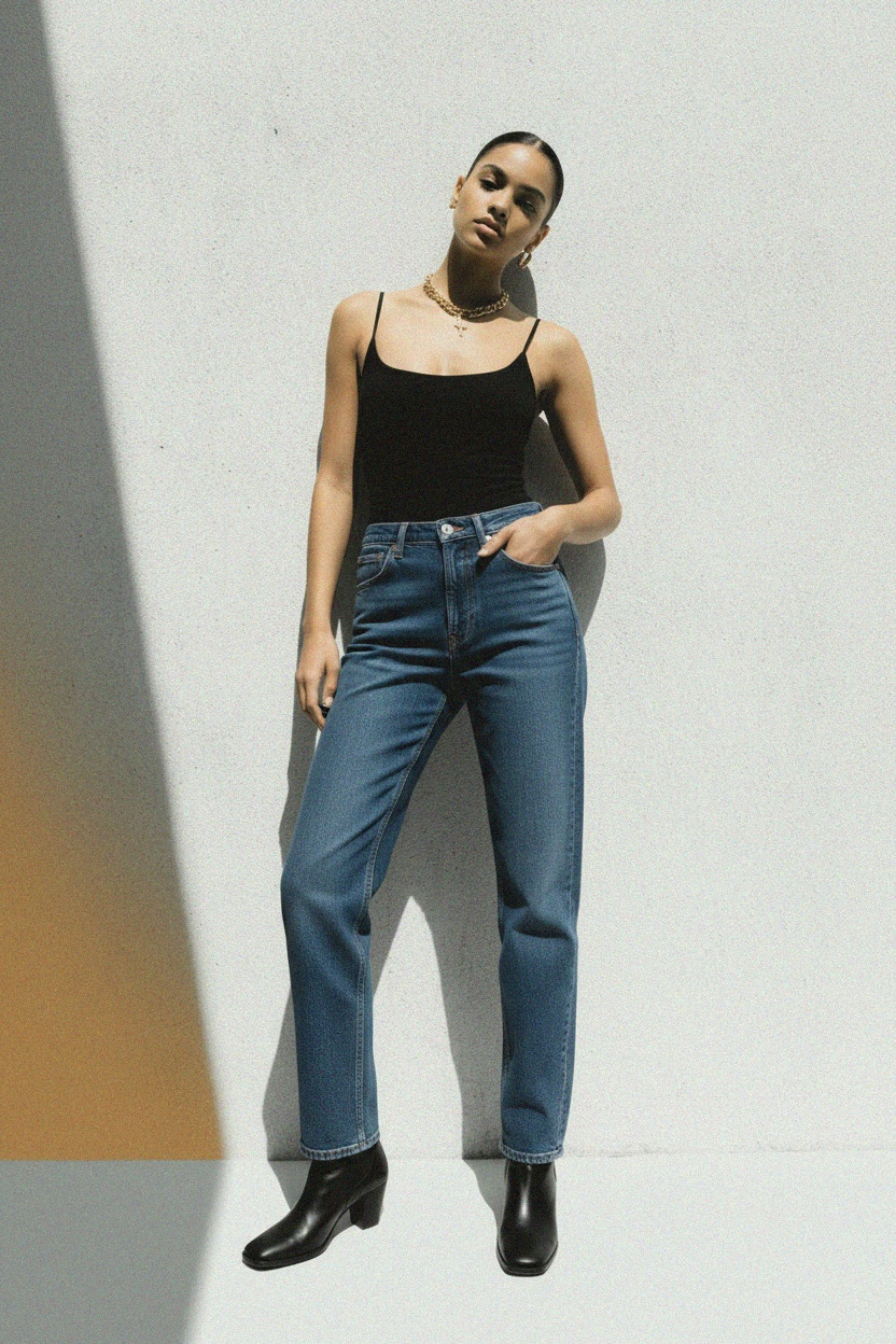 Classic Blue Denim Jeans zdjęcie 3