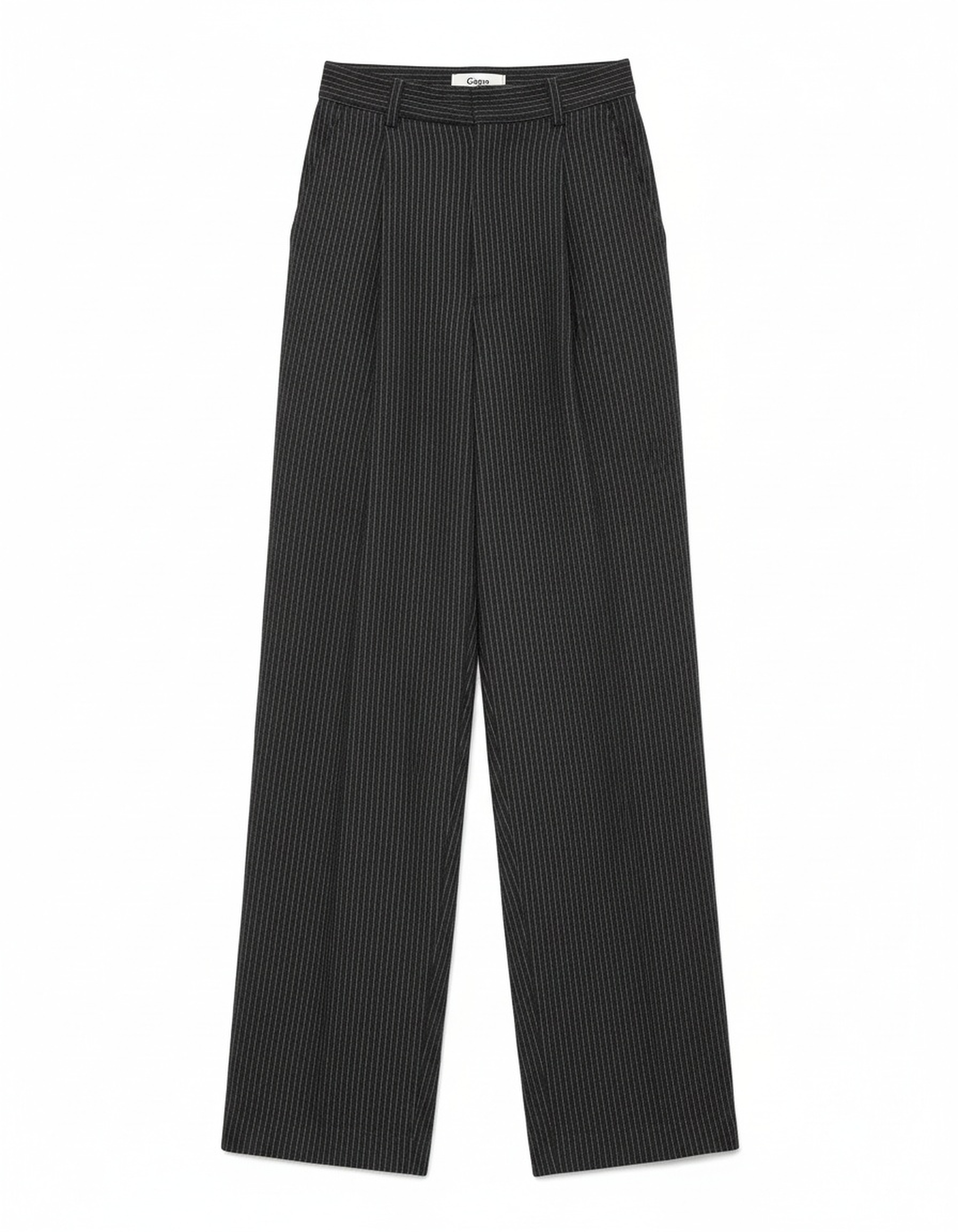 Oversized Pinstripe Wide-Leg Long Pants zdjęcie 1