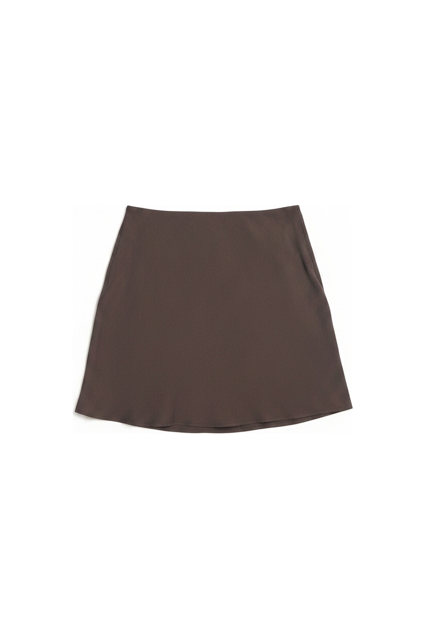 Dark Brown Mini Skirt zdjęcie 1