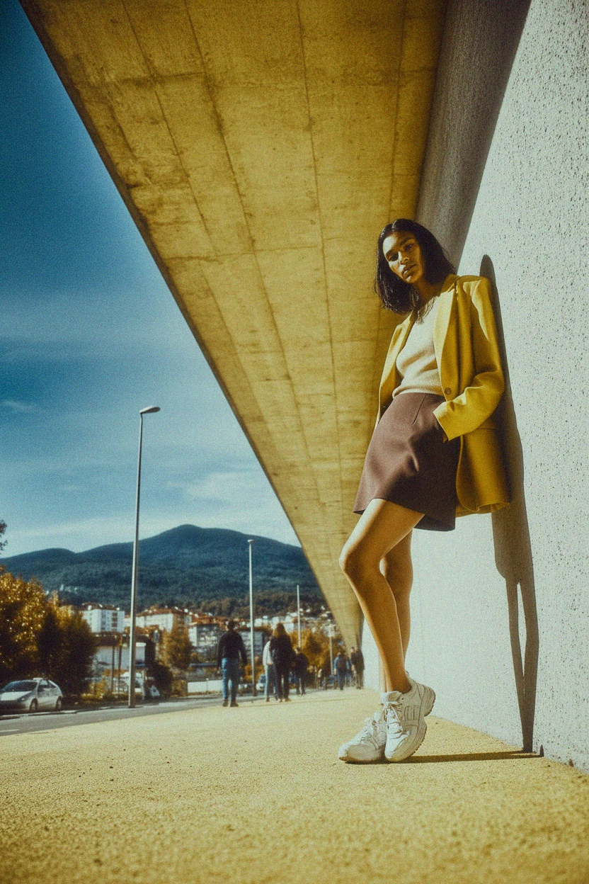 Dark Brown Mini Skirt zdjęcie 3
