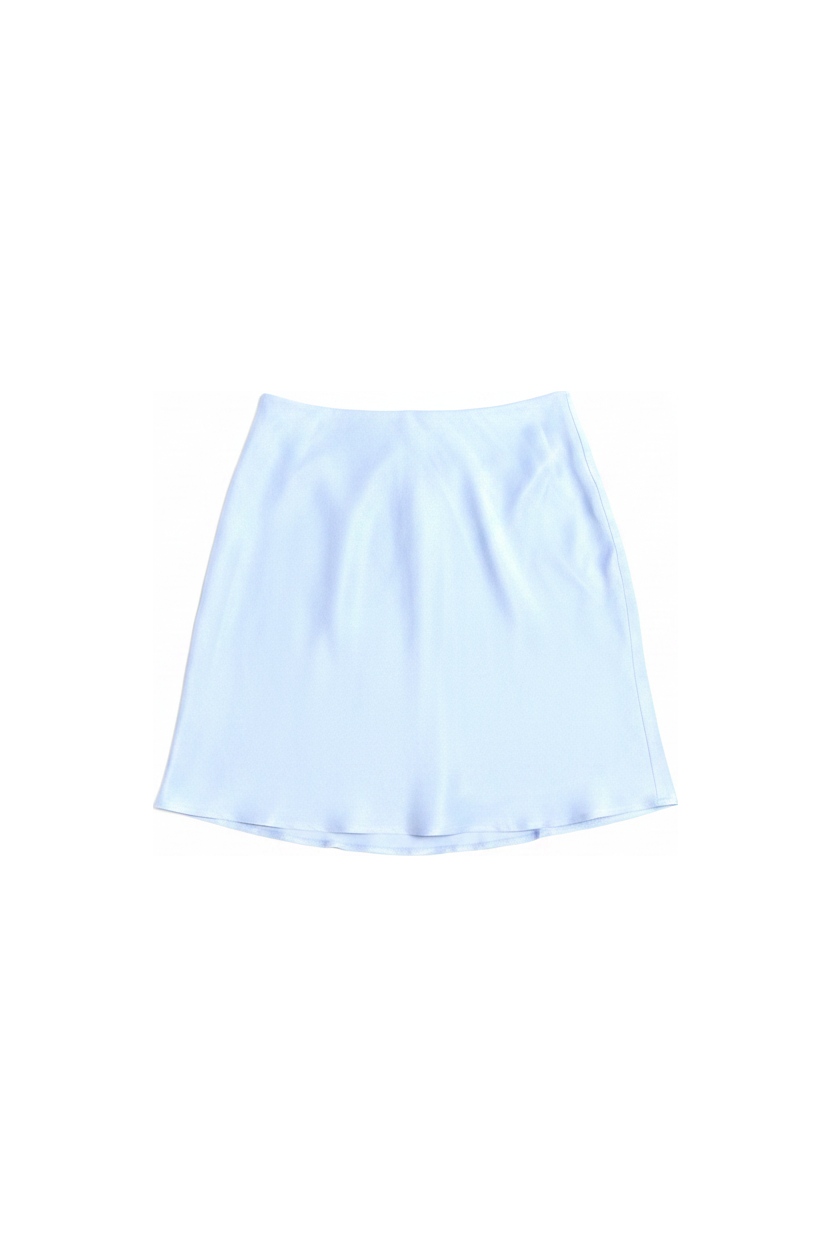 Flowy Light Blue Mini Skirt zdjęcie 1