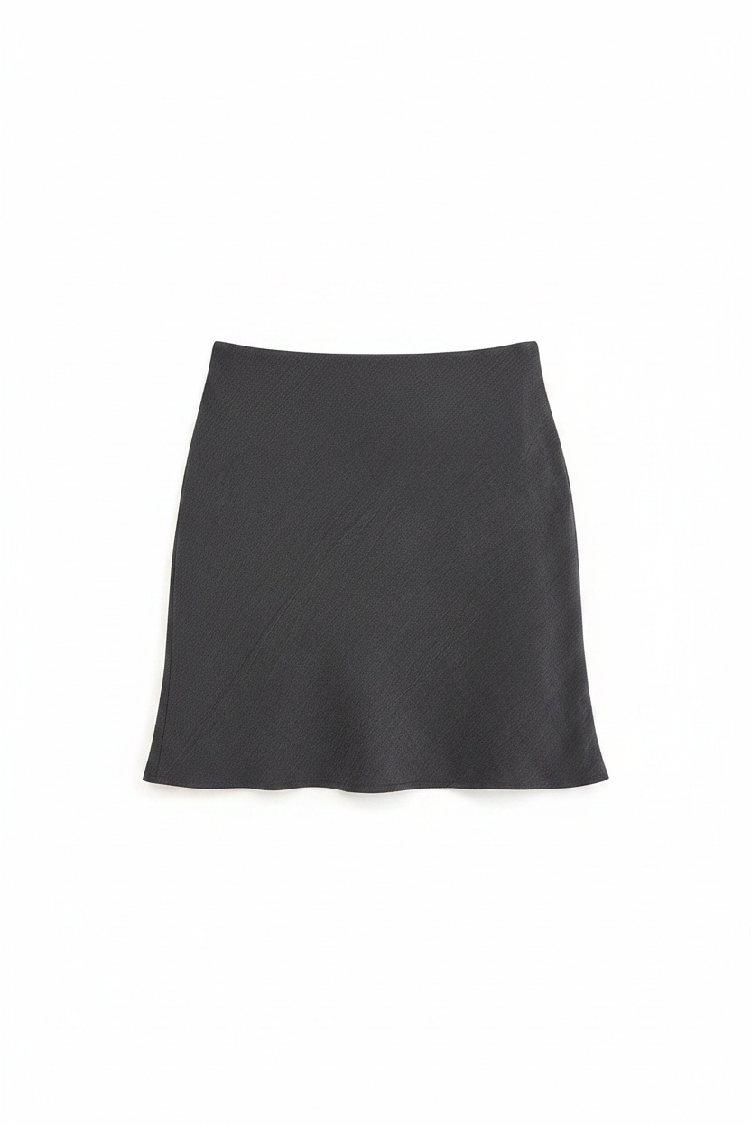 Sleek Grey Mini Skirt zdjęcie 1