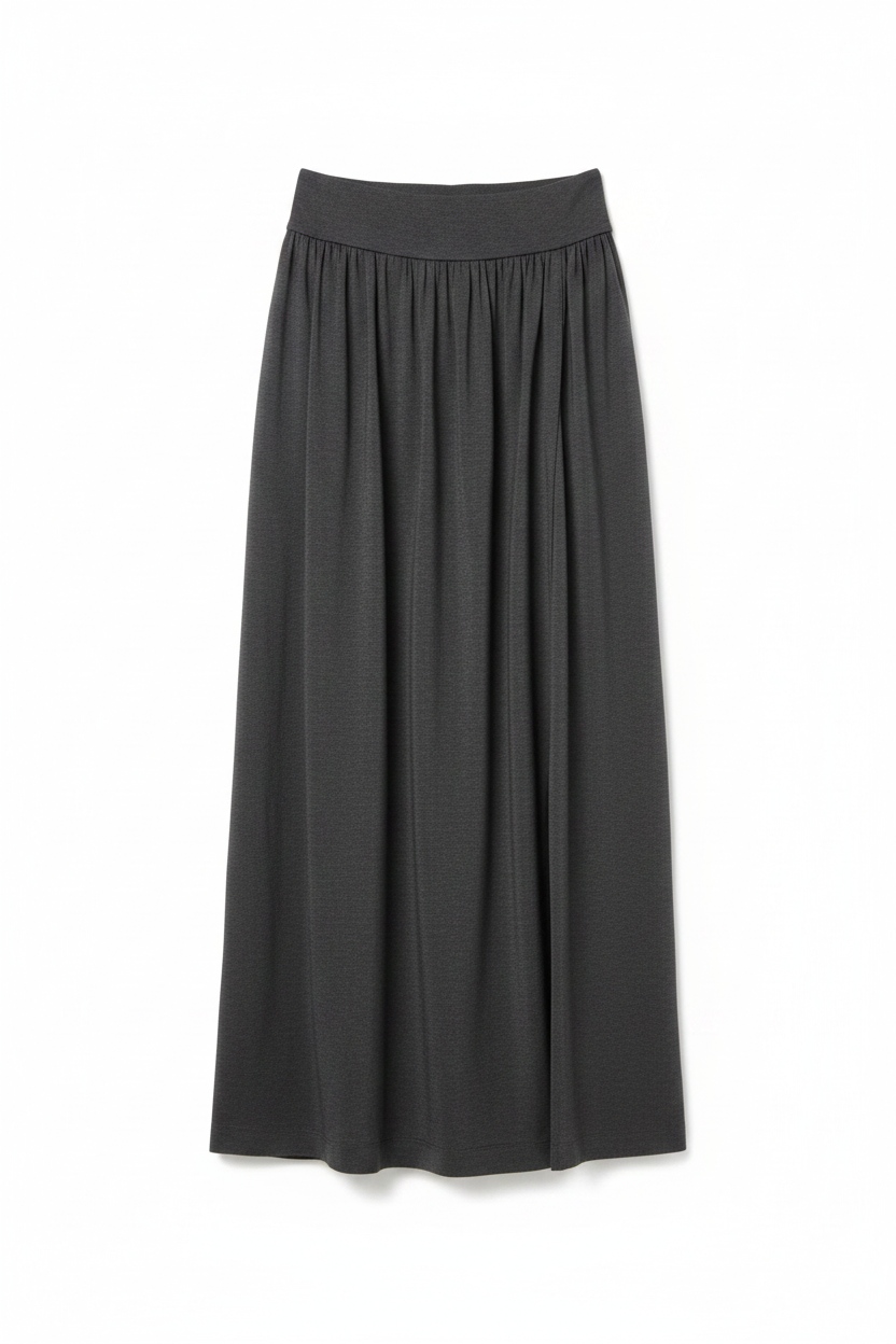Elegant Flowing Maxi Skirt with Side Slit zdjęcie 1