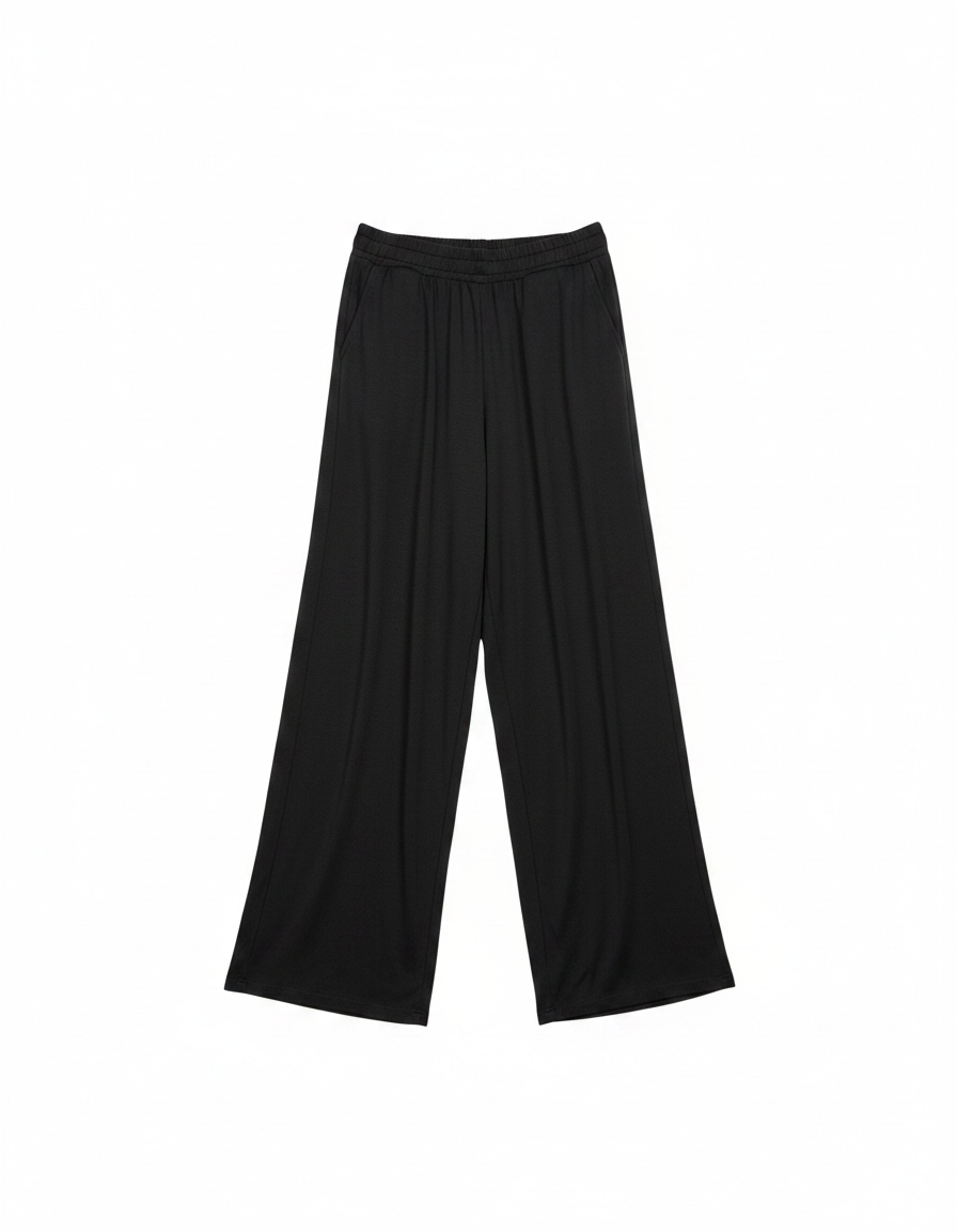 Oversize Black Wide-Leg Regular Pants zdjęcie 1