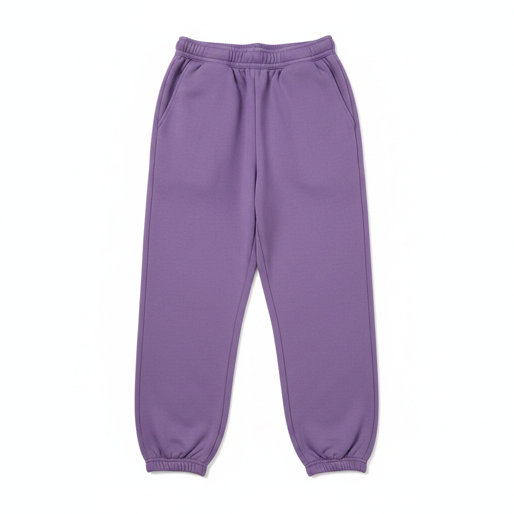 Purple Oversize Cuffed Jogger Pants zdjęcie 1