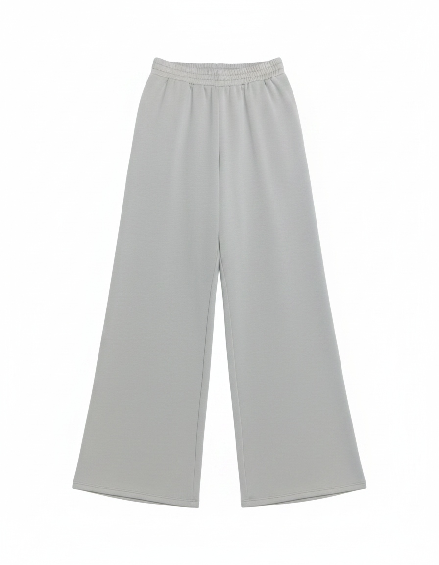 Comfortable Wide Leg Elastic Waist Pants zdjęcie 1