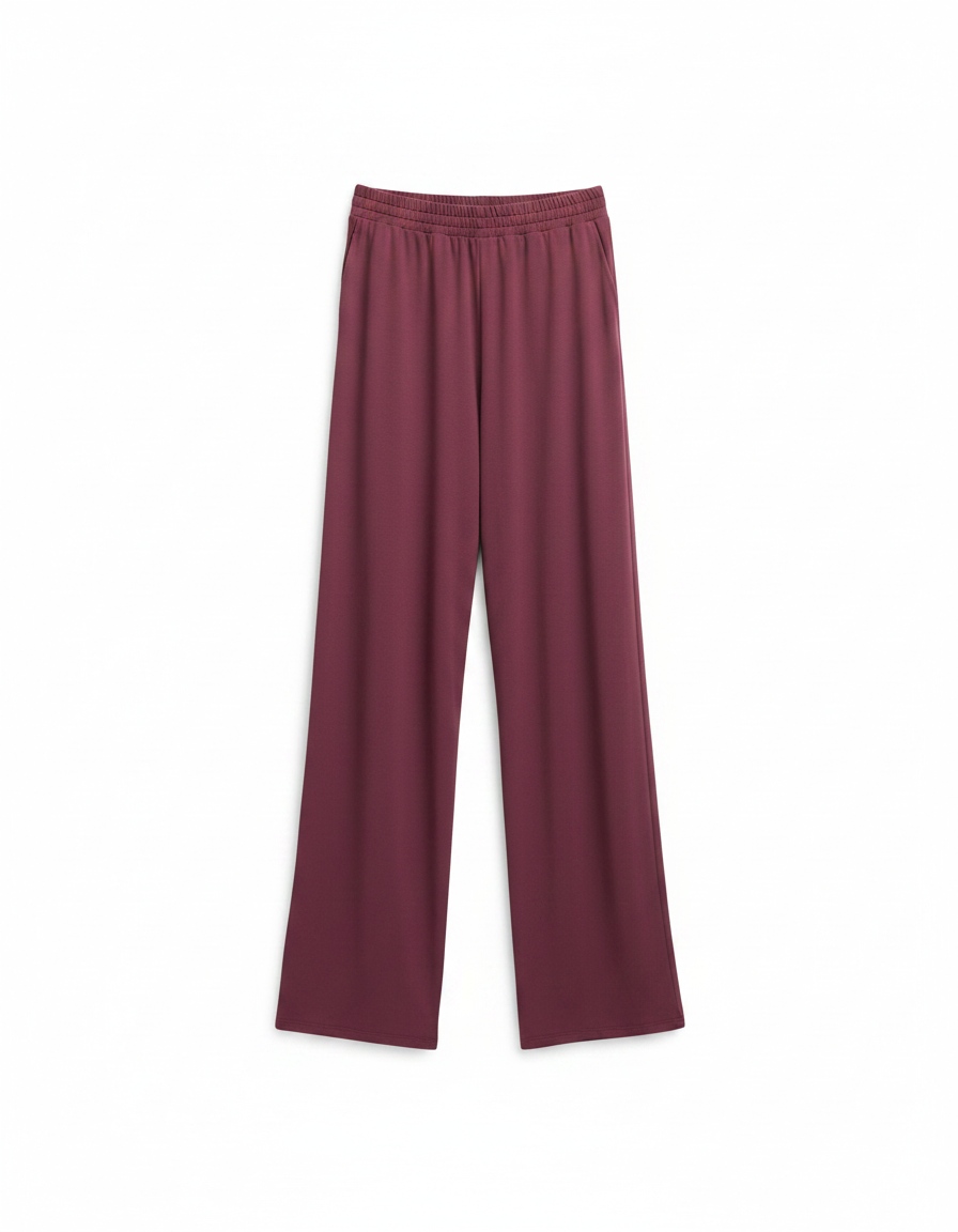 Relaxed Fit Wide-Leg Lounge Pants zdjęcie 1