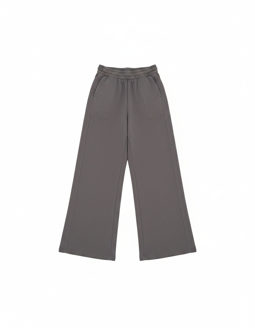 Comfortable Grey Wide-Leg Pants zdjęcie 1