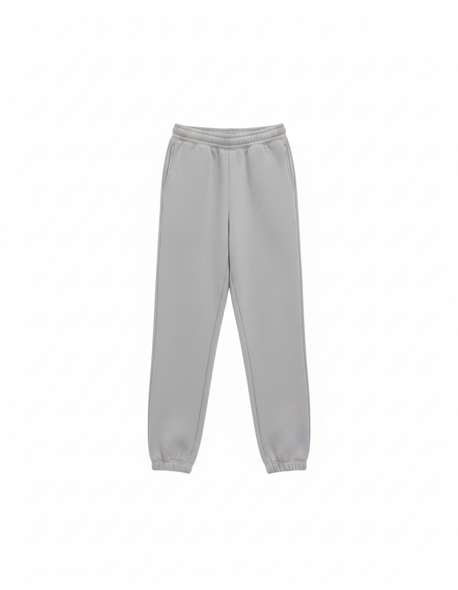 Relaxed Fit Grey Fleece Jogger Pants zdjęcie 1