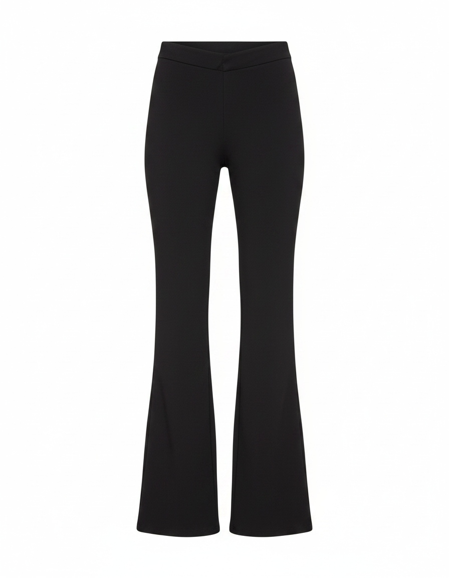 Sleek Black Flared Pants zdjęcie 1