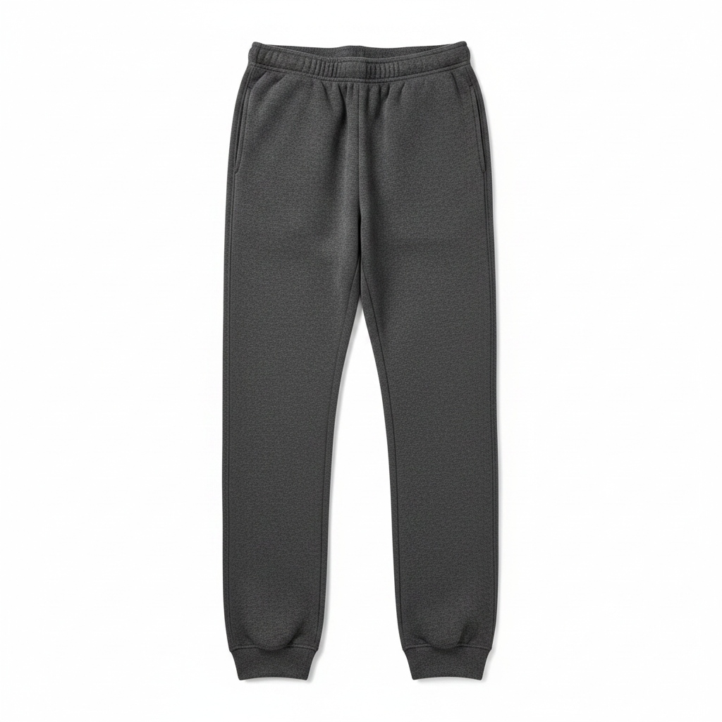 Comfortable Dark Grey Fleece Jogger Sweatpants zdjęcie 1