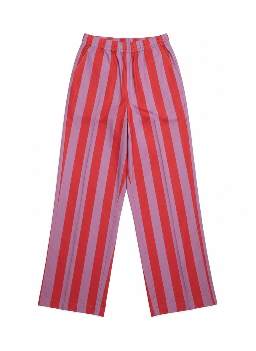 Bold Striped Wide-Leg Pants zdjęcie 1