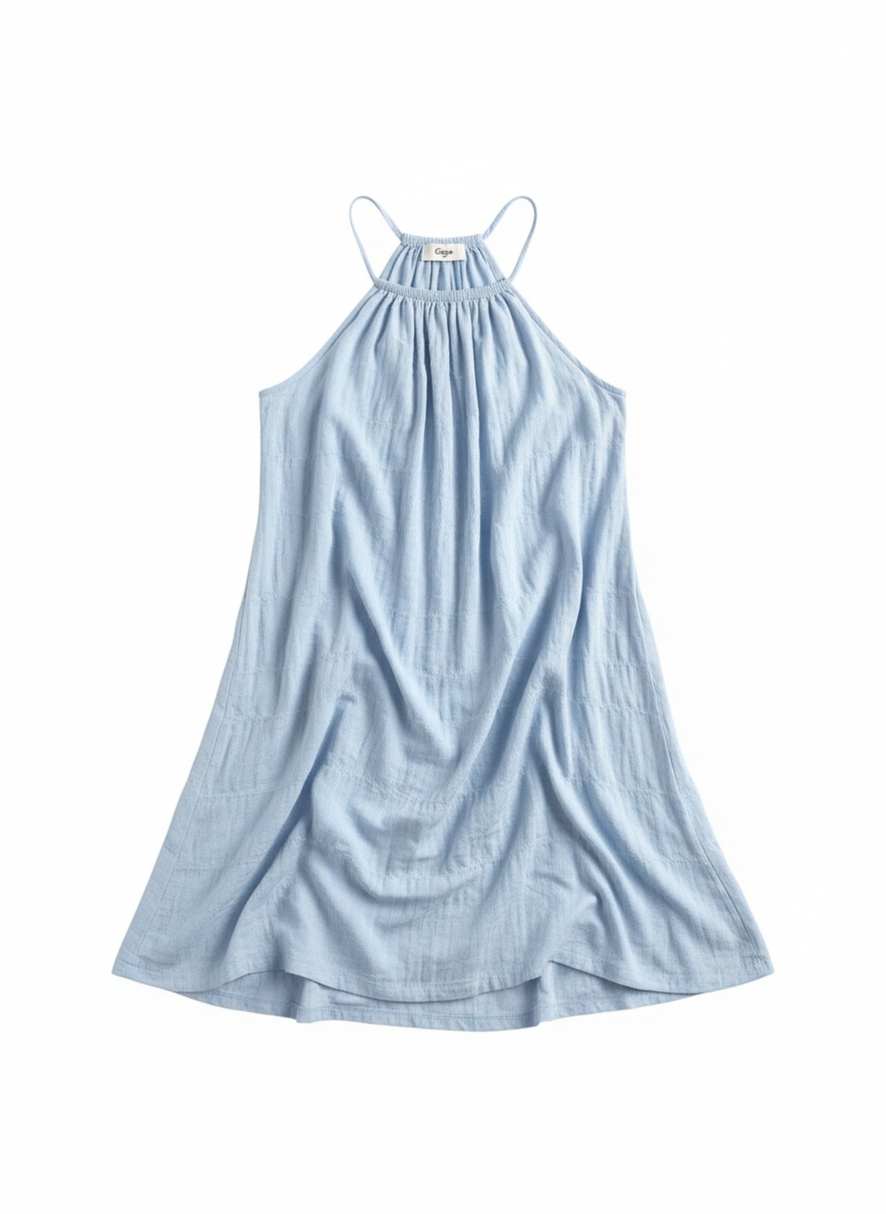 Flowy Light Blue Mini Dress zdjęcie 1
