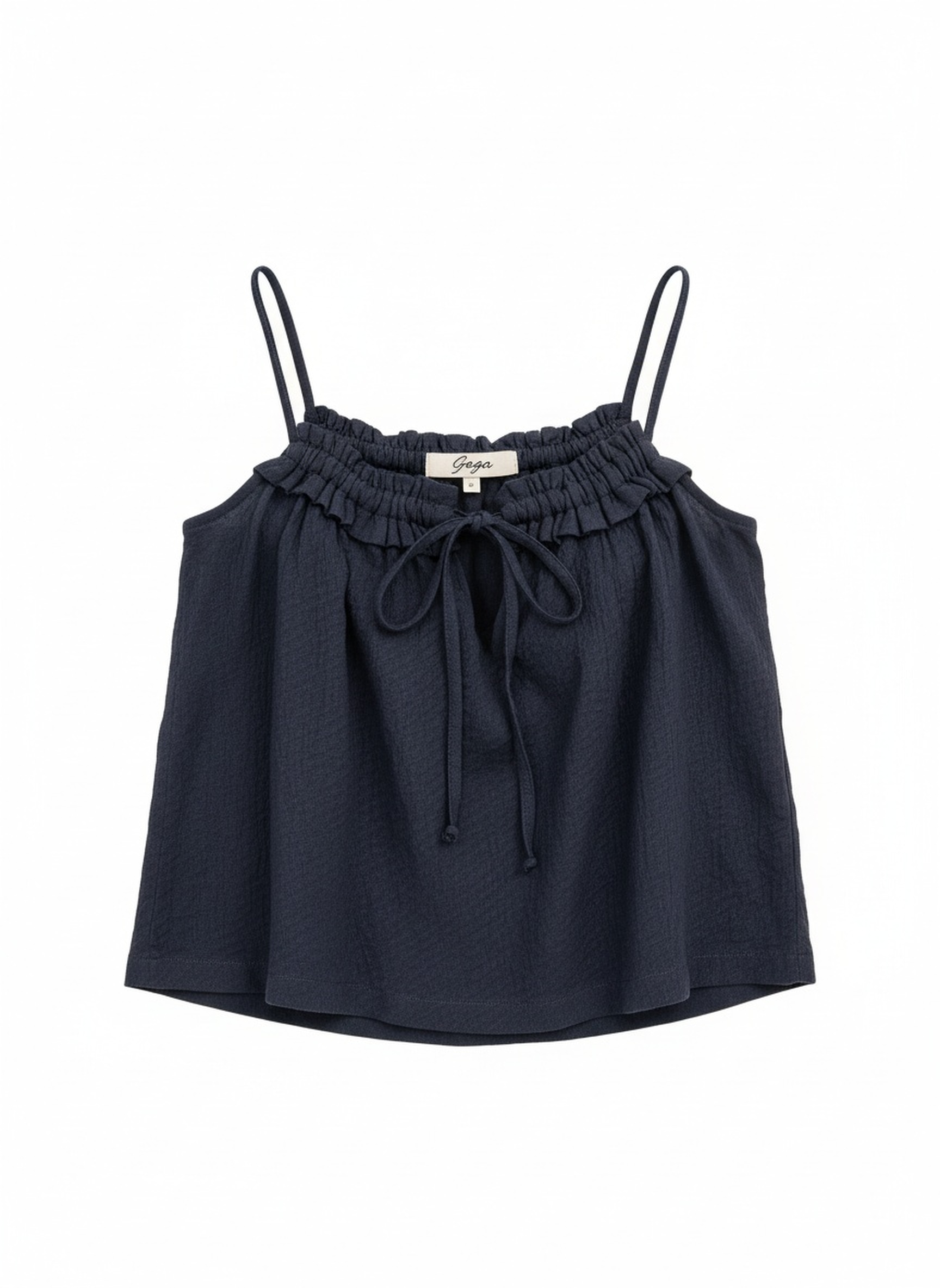 Ruffled Drawstring Tank Top zdjęcie 1
