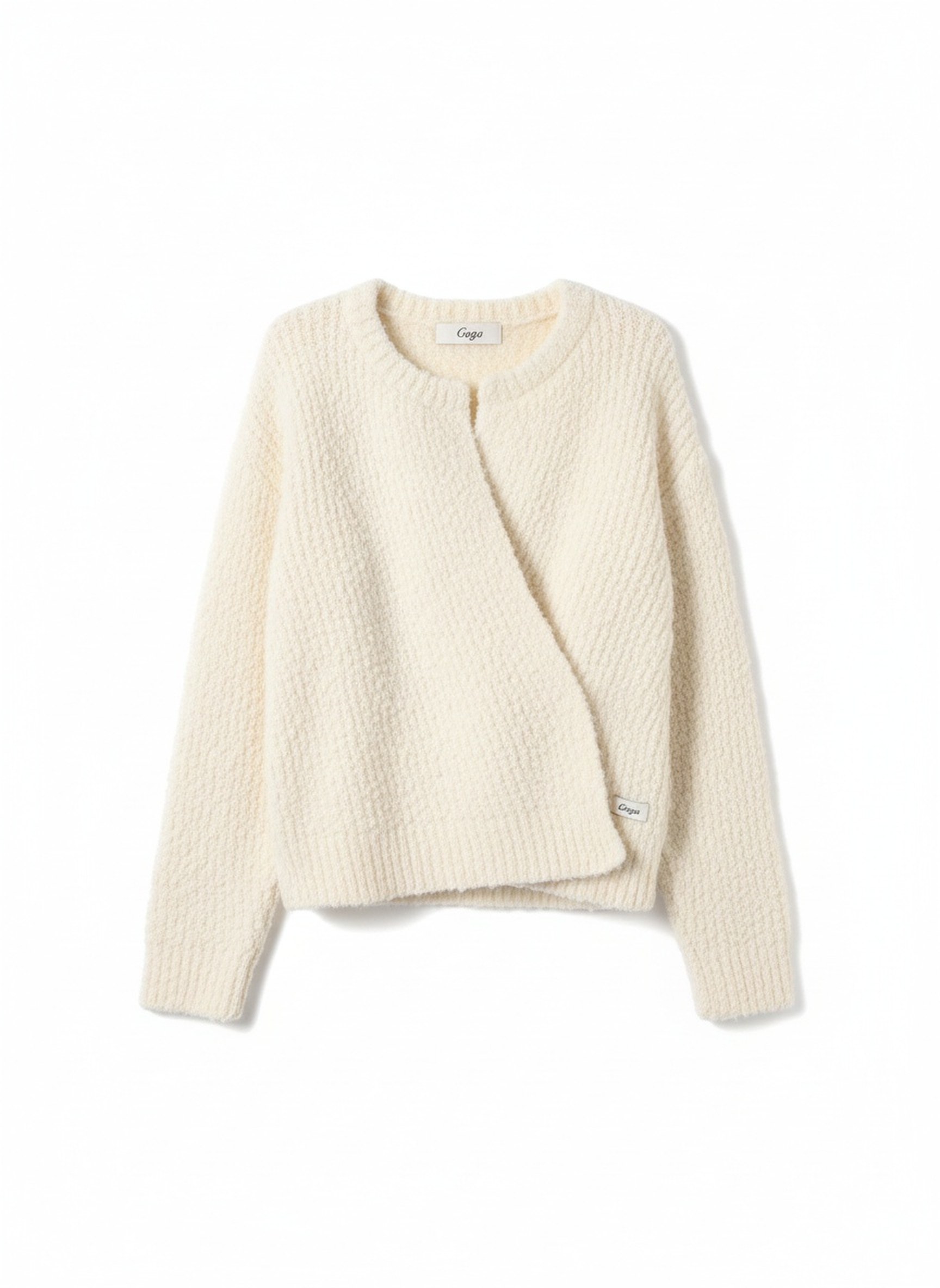 Textured Boucle Knit Sweater zdjęcie 1