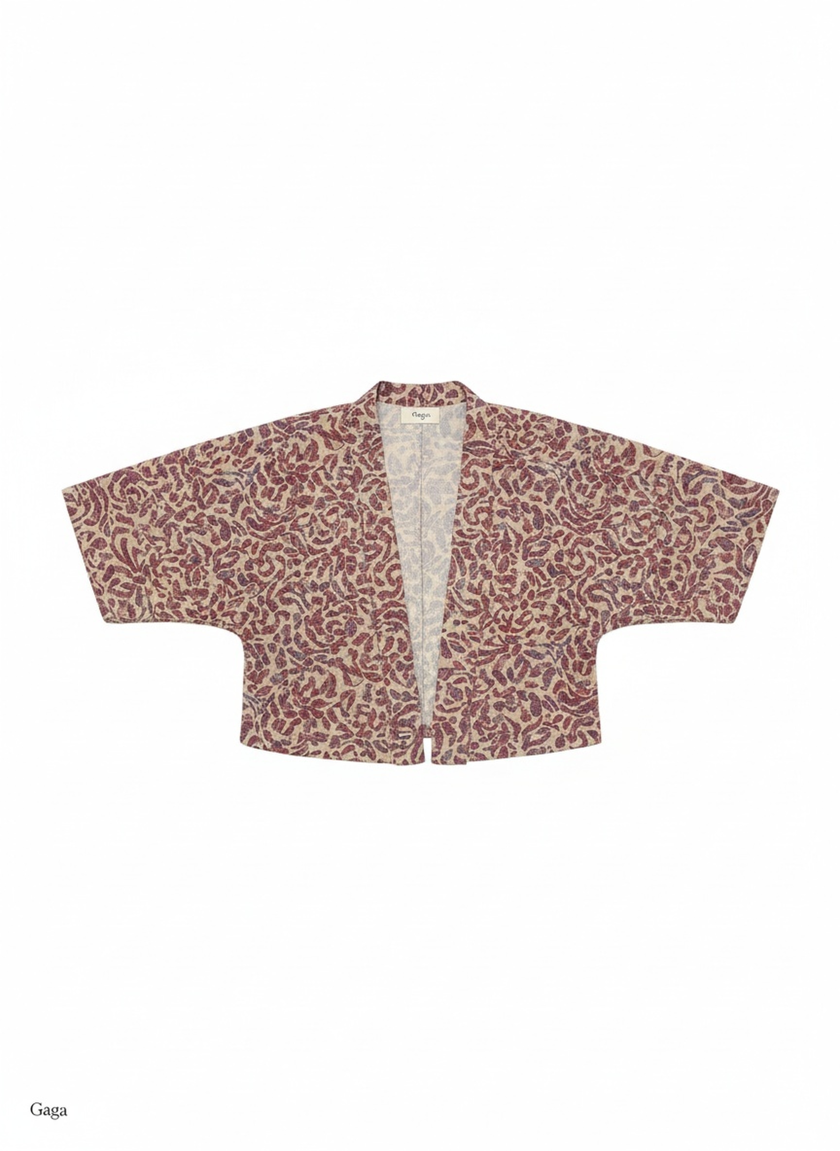 Relaxed Fit Patterned Short Jacket zdjęcie 1