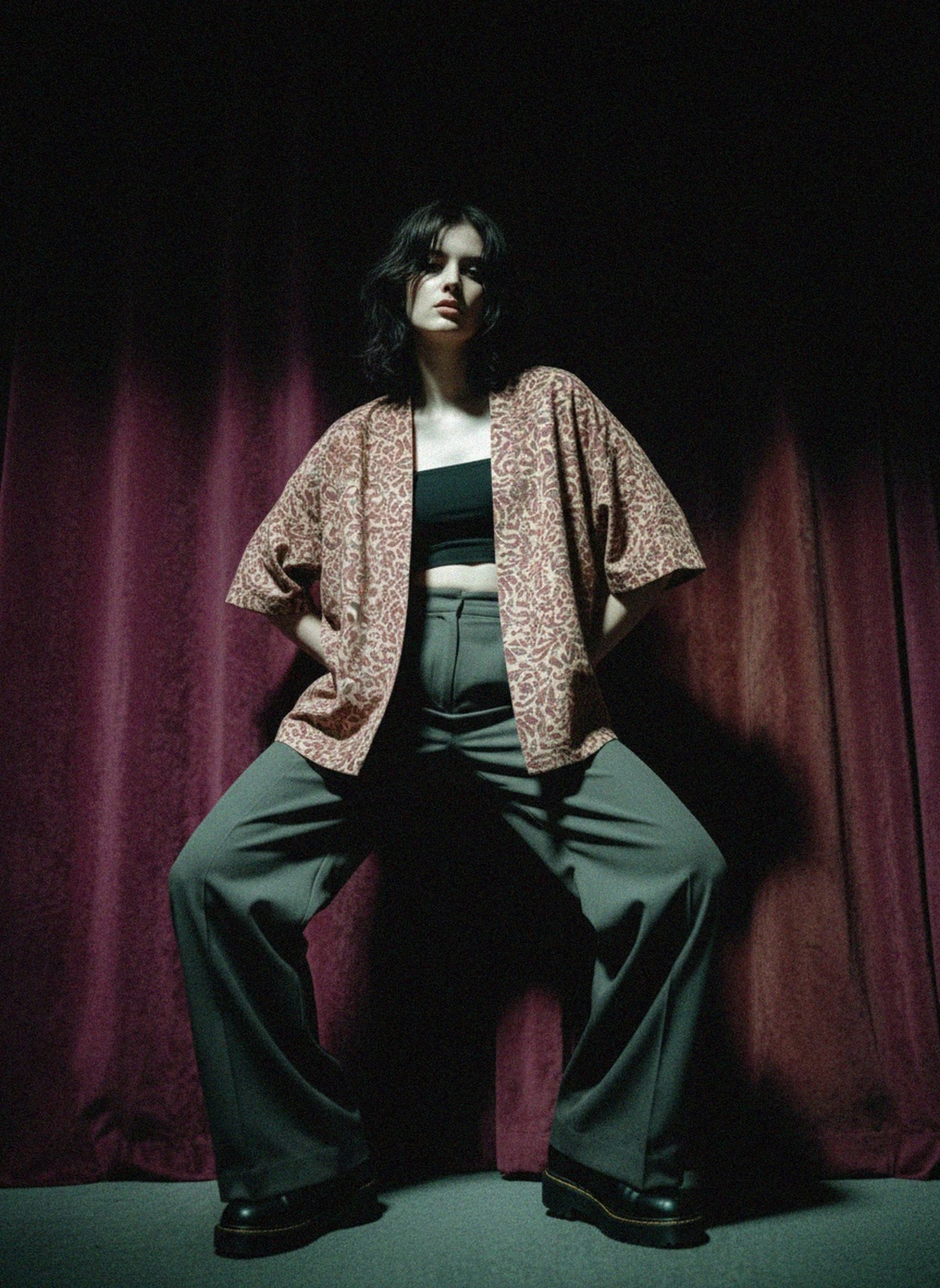 Relaxed Fit Patterned Short Jacket zdjęcie 2