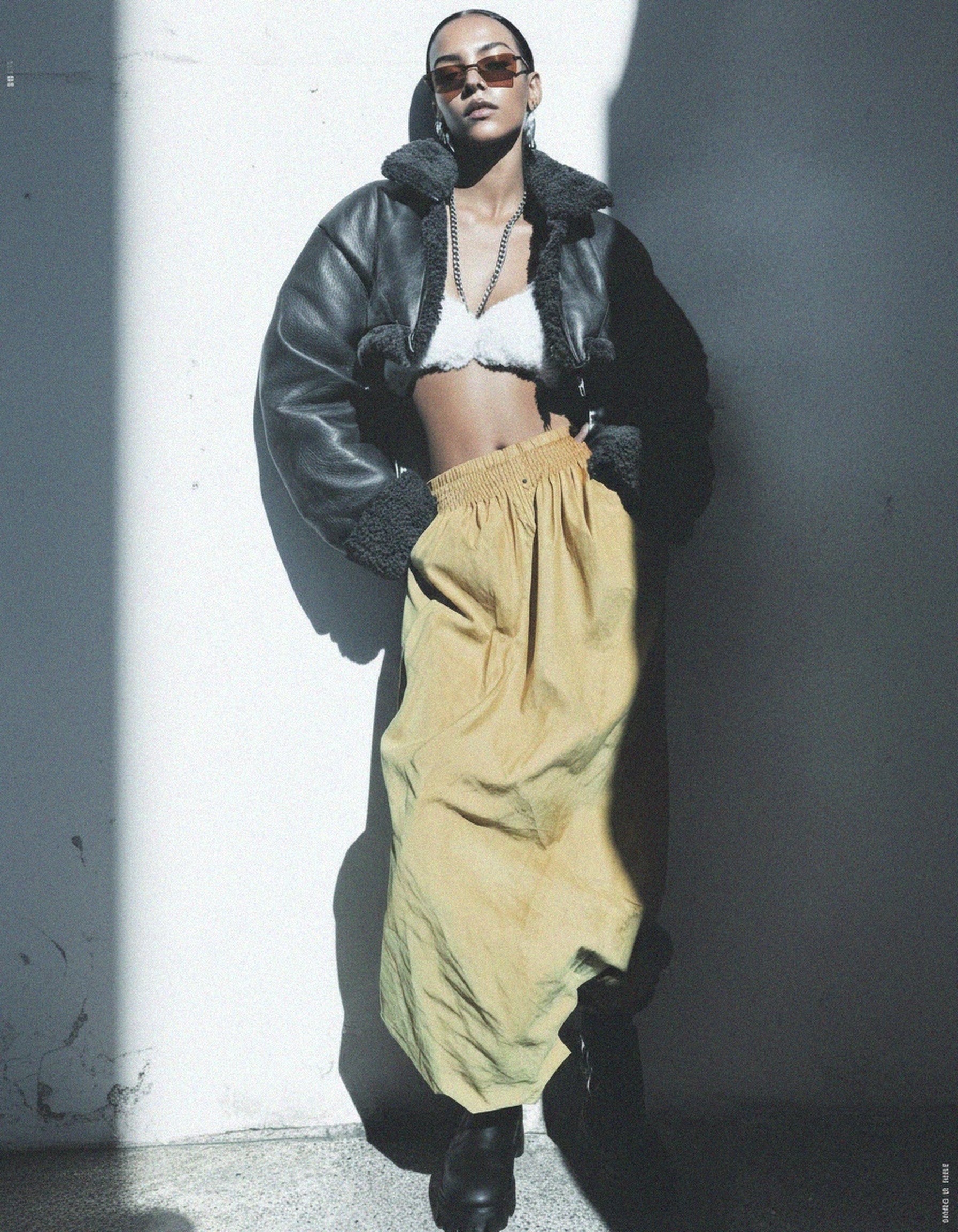 Stylish Rimless Sunglasses with Brown Tinted Lenses zdjęcie 2