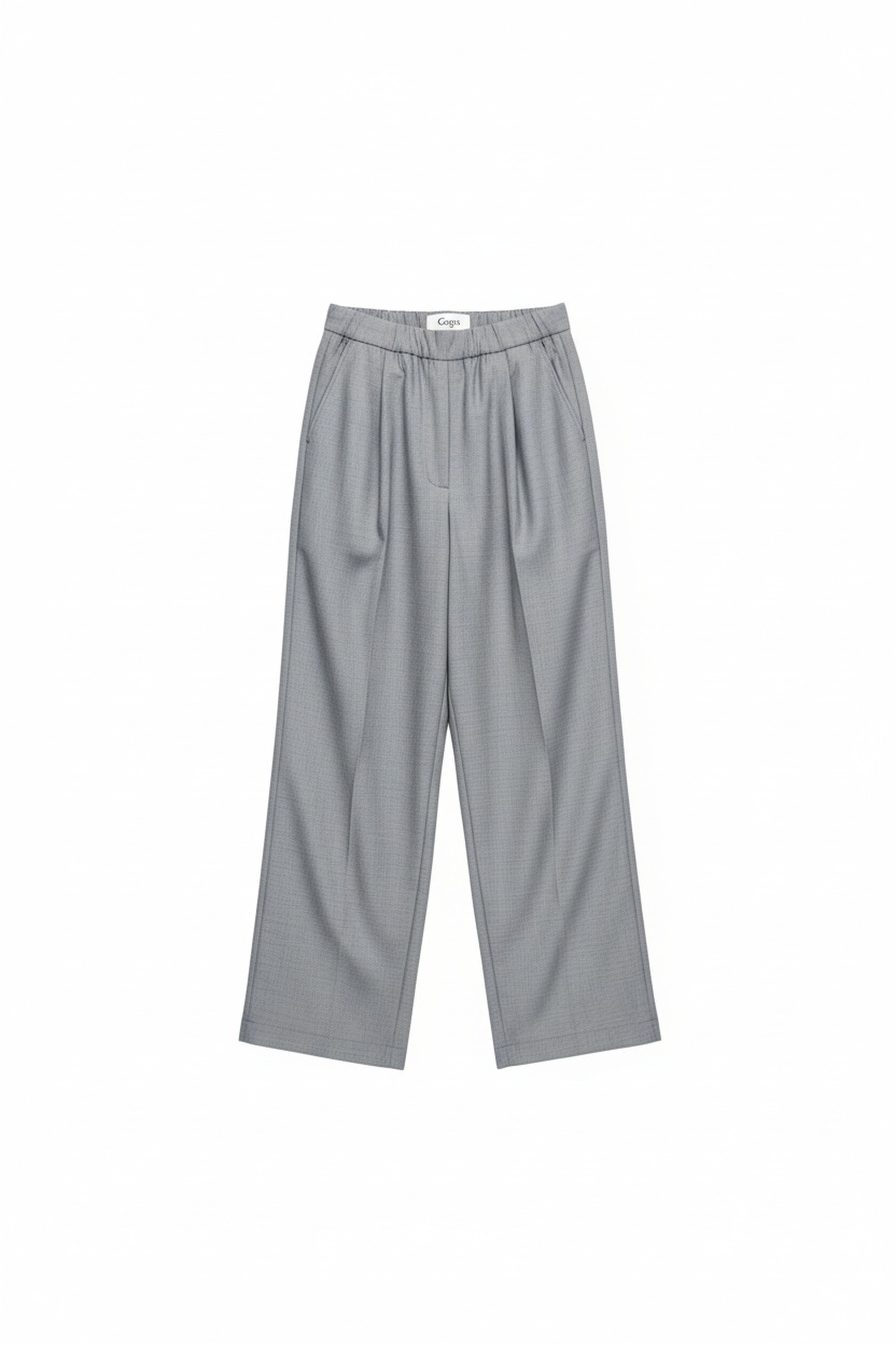 Stylish Grey Wide-Leg Pants zdjęcie 1