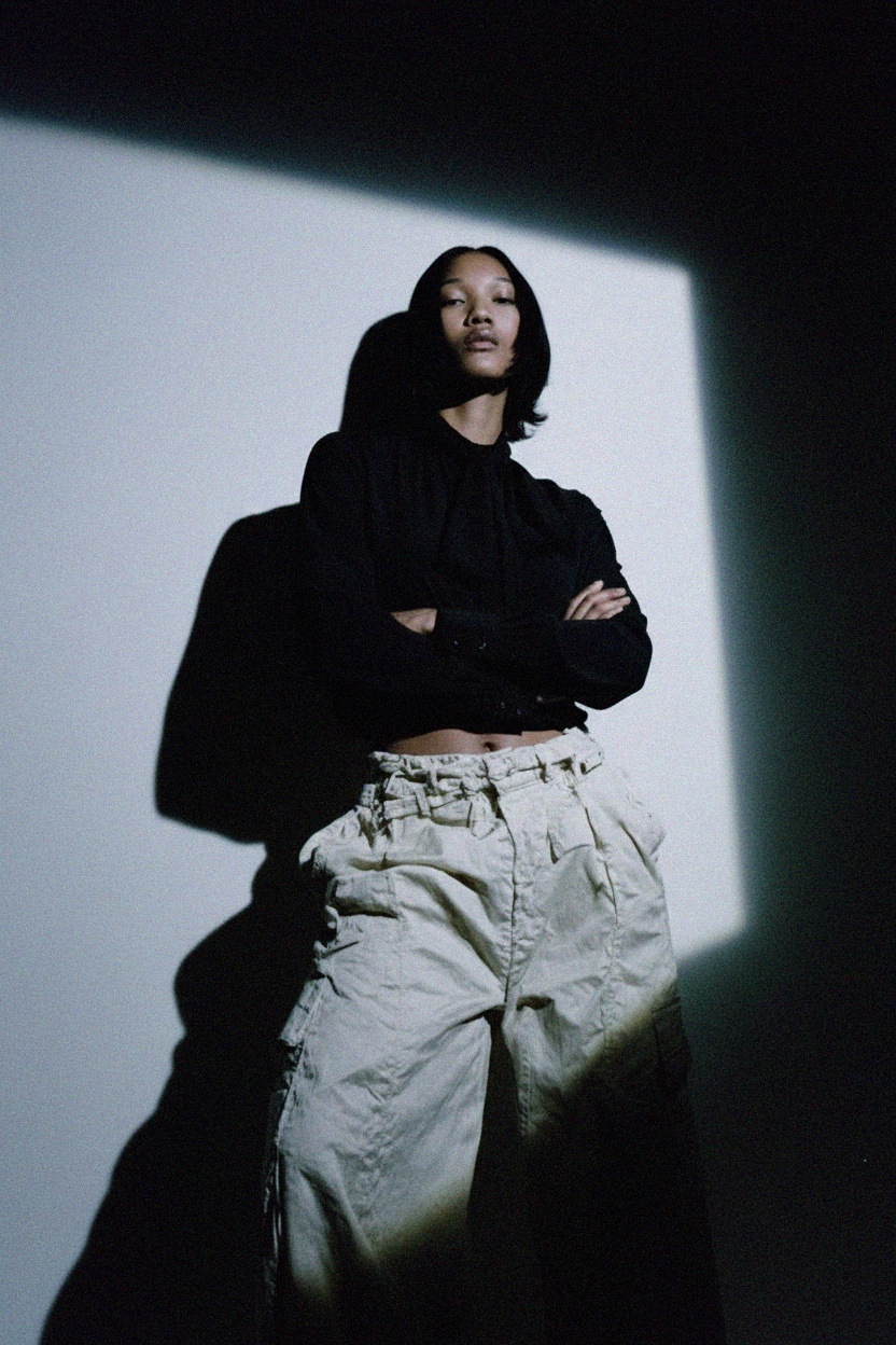 Elegancka czarna bluzka z wiązaniem przy szyi zdjęcie 3