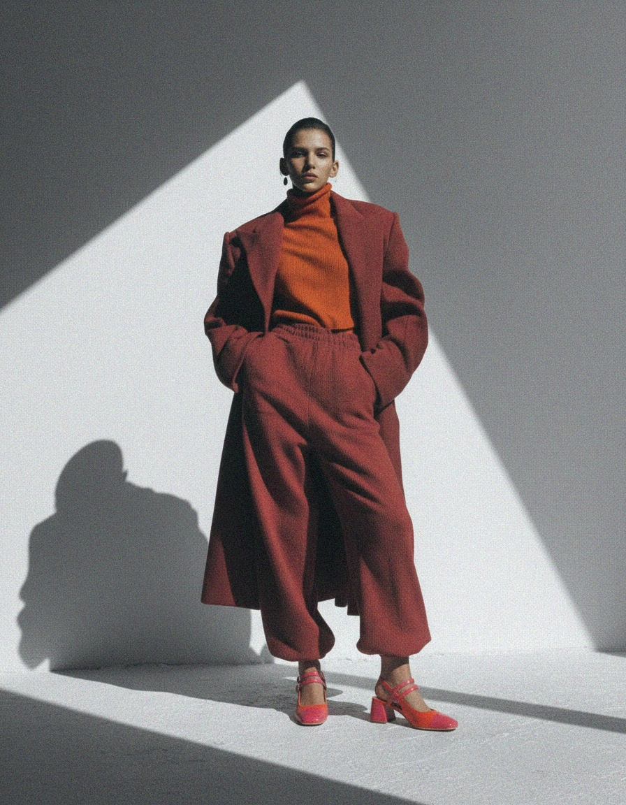 Żywe dwukolorowe buty typu slingback na klockowym obcasie zdjęcie 2