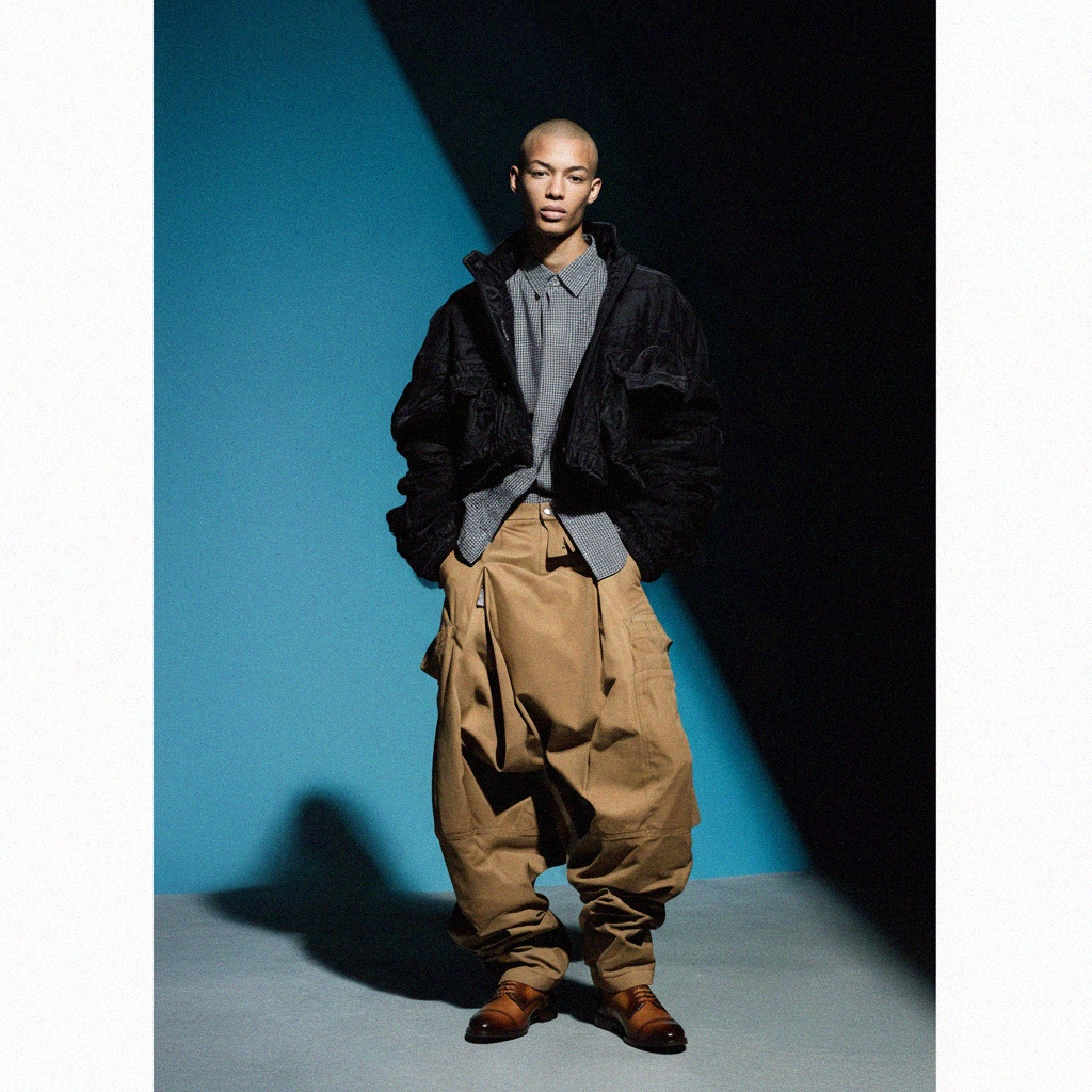 Wielokolorowe skórzane buty typu derby z pomarańczowymi sznurowadłami zdjęcie 3