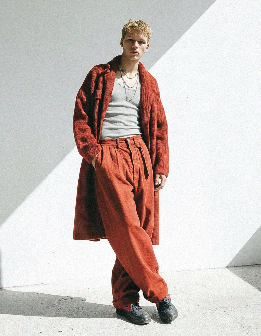 Niebieskie i czerwone perforowane derby sznurowane zdjęcie 3