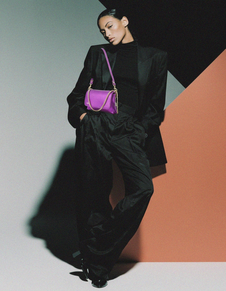 Torebka Venezia Shimmering Purple Metallic Mini zdjęcie 3